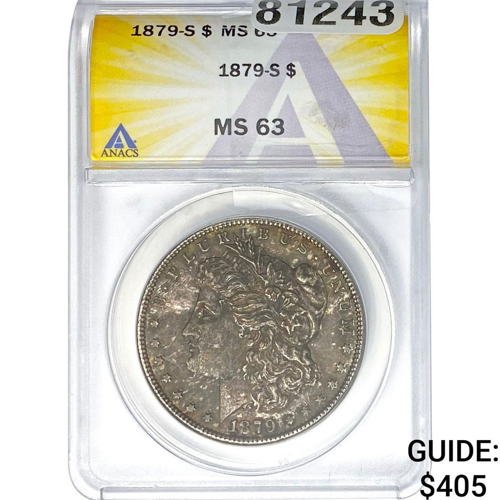 1879-S Morgan Silver Dollar ANACS MS63 (1 of 2)