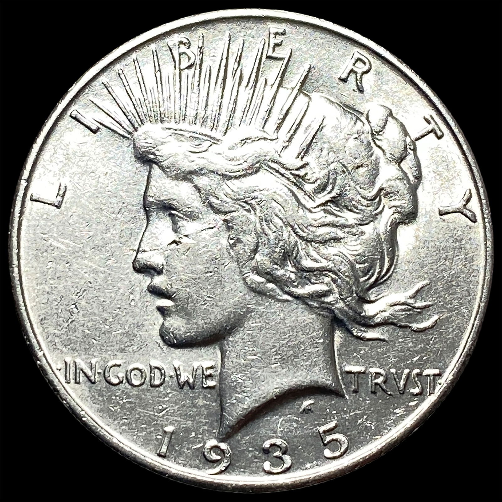 1935 Silver Peace Dollar SUPERB GEM BU (1 of 2)