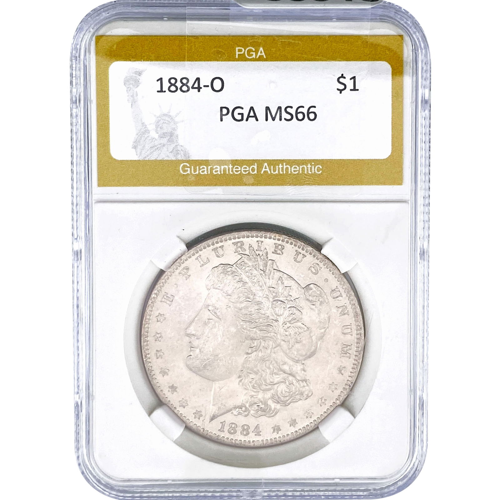 1884-O Morgan Silver Dollar PGA MS66: 1884-O Morgan Silver Dollar PGA MS66