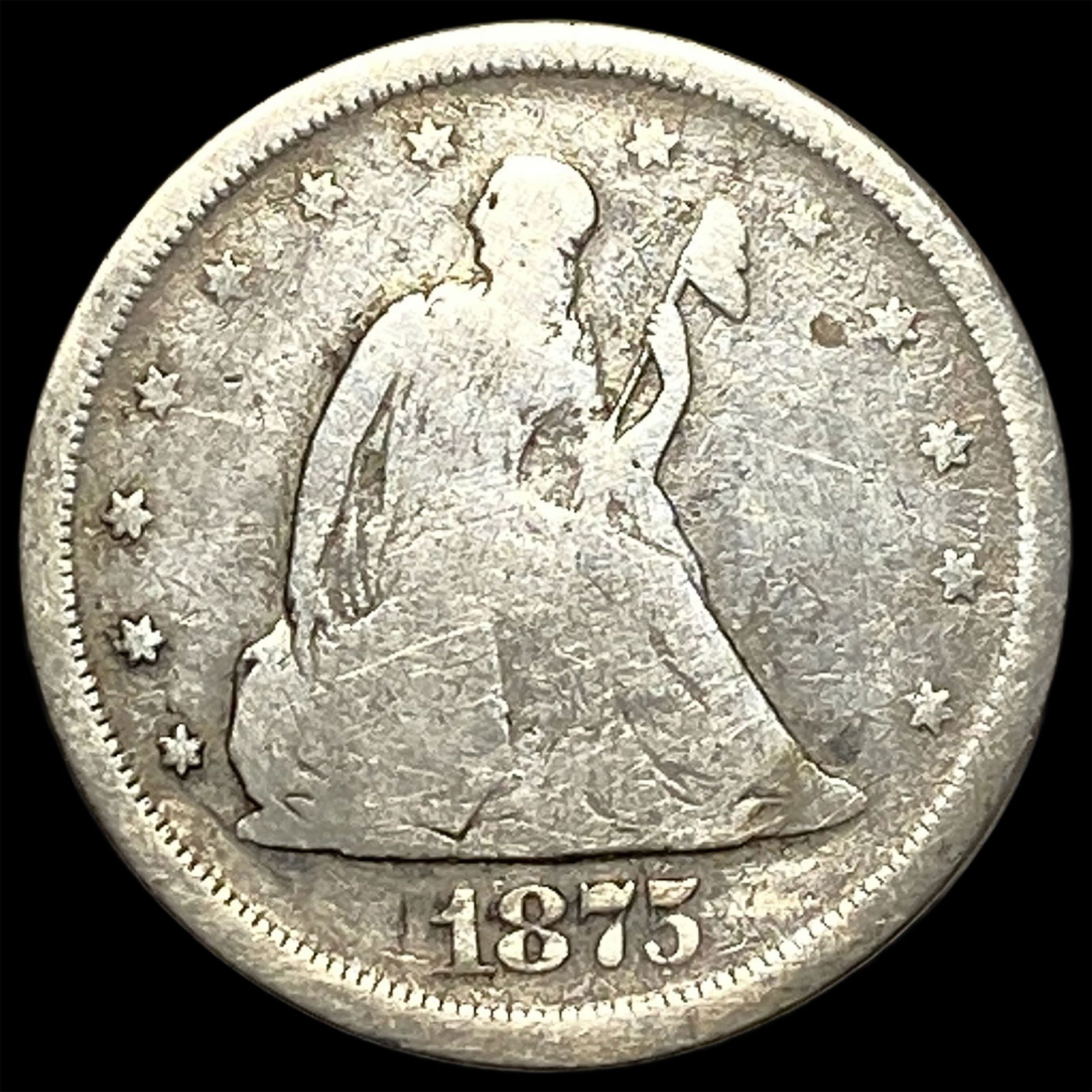 1875-S Silver Twenty Cents NICELY CIRCULATED (1 of 2)