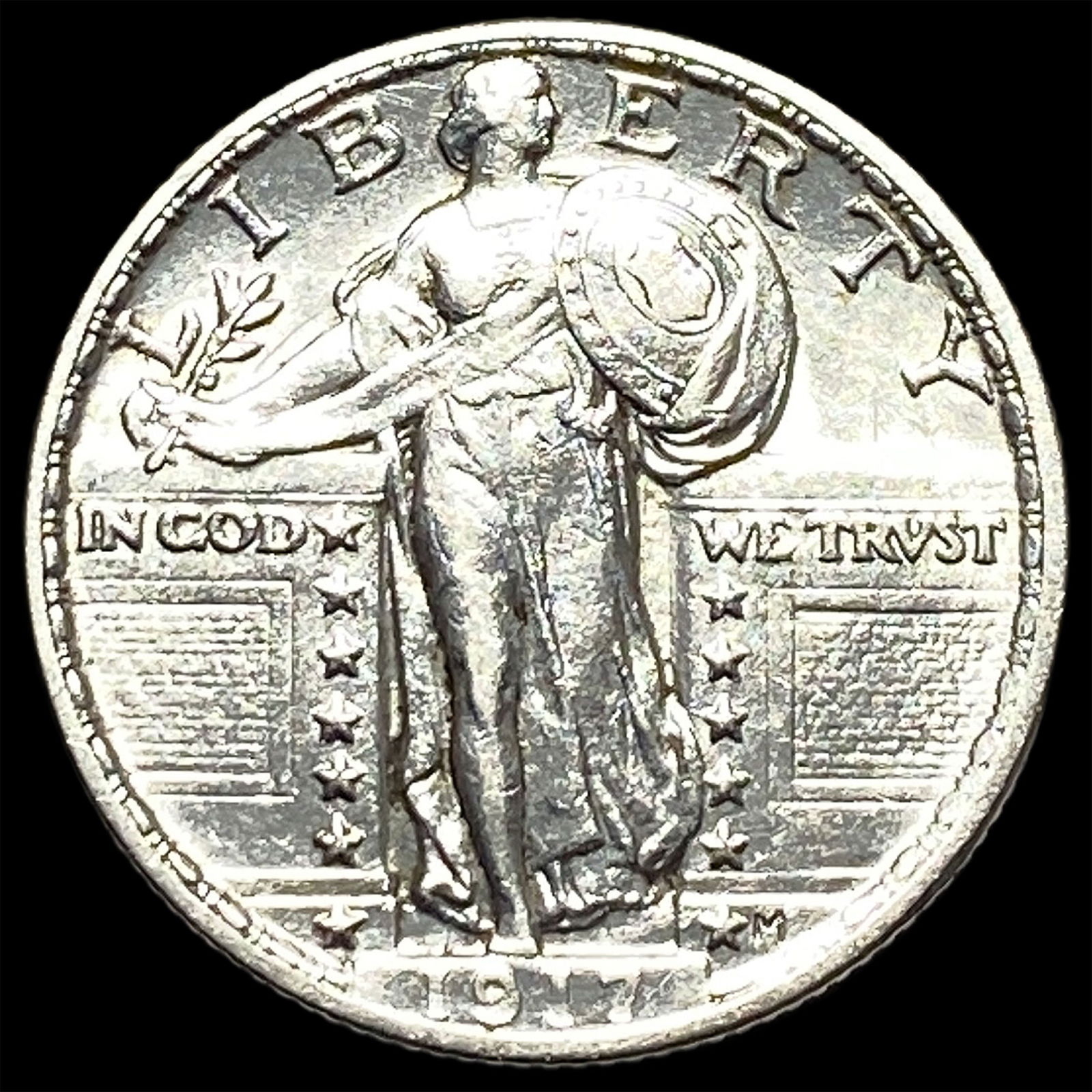 1927 Standing Liberty Silver Quarter CHOICE AU: 1927 Standing Liberty Silver Quarter CHOICE AU