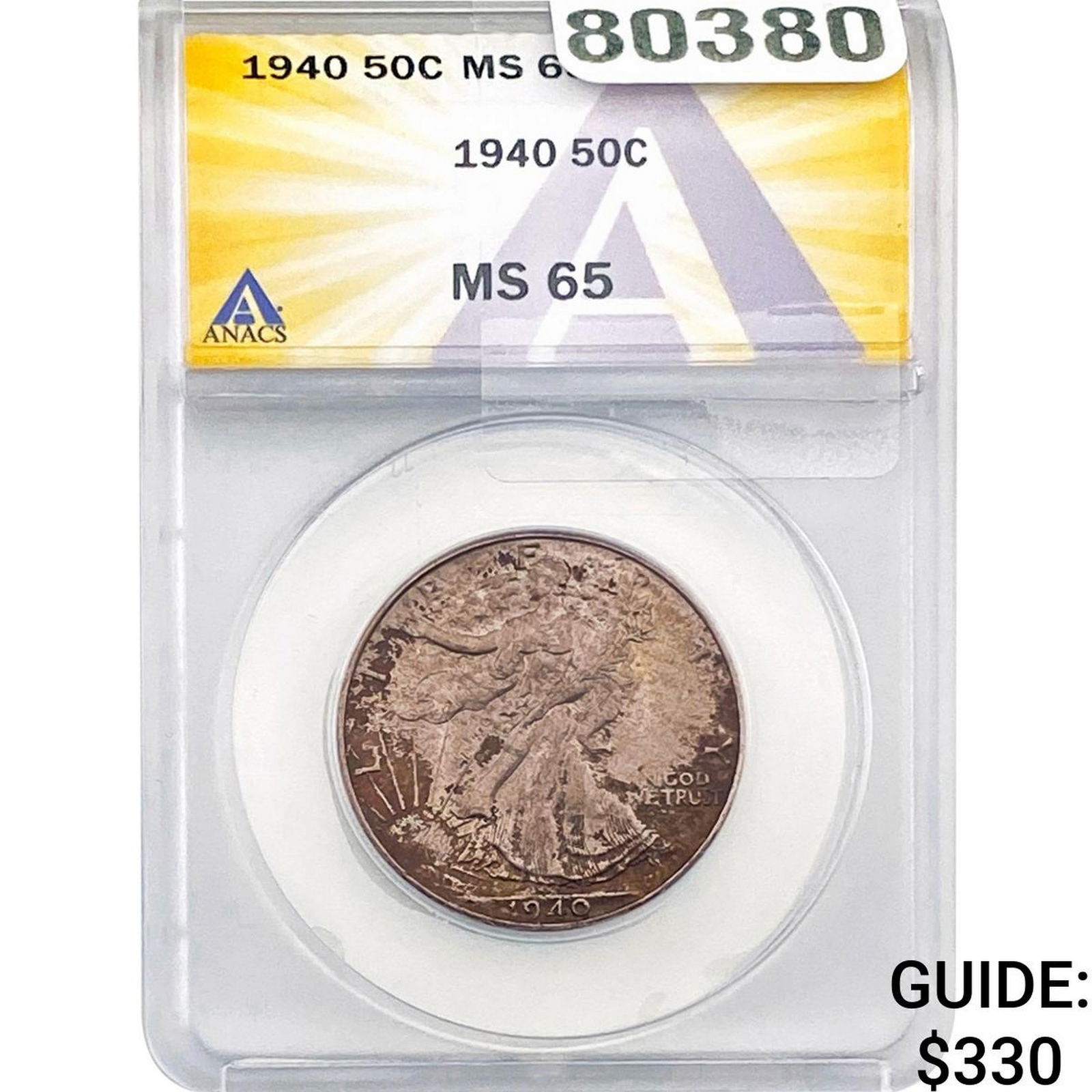 1940 Walking Liberty Half Dollar ANACS MS65 (1 of 2)