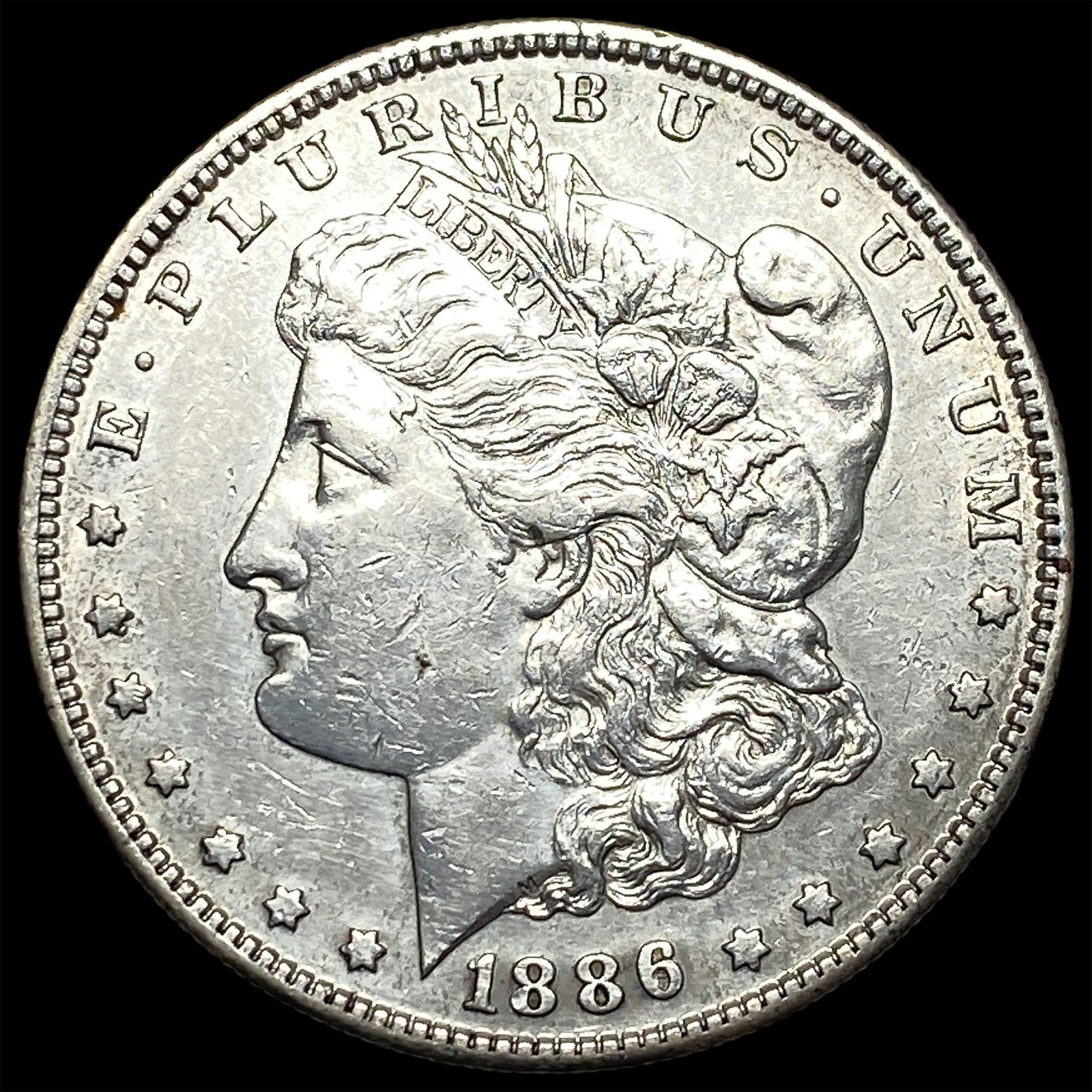 1886-S Silver Morgan Dollar CLOSELY UNCIRCULATED: 1886-S Silver Morgan Dollar CLOSELY UNCIRCULATED