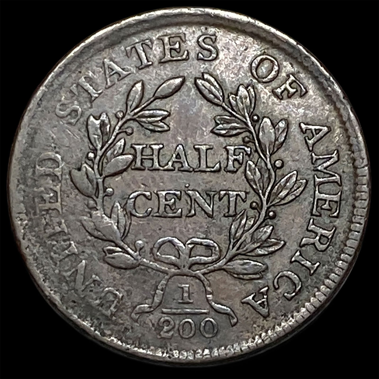 1804 Copper Half Cent ABOUT UNCIRCULATED - 2