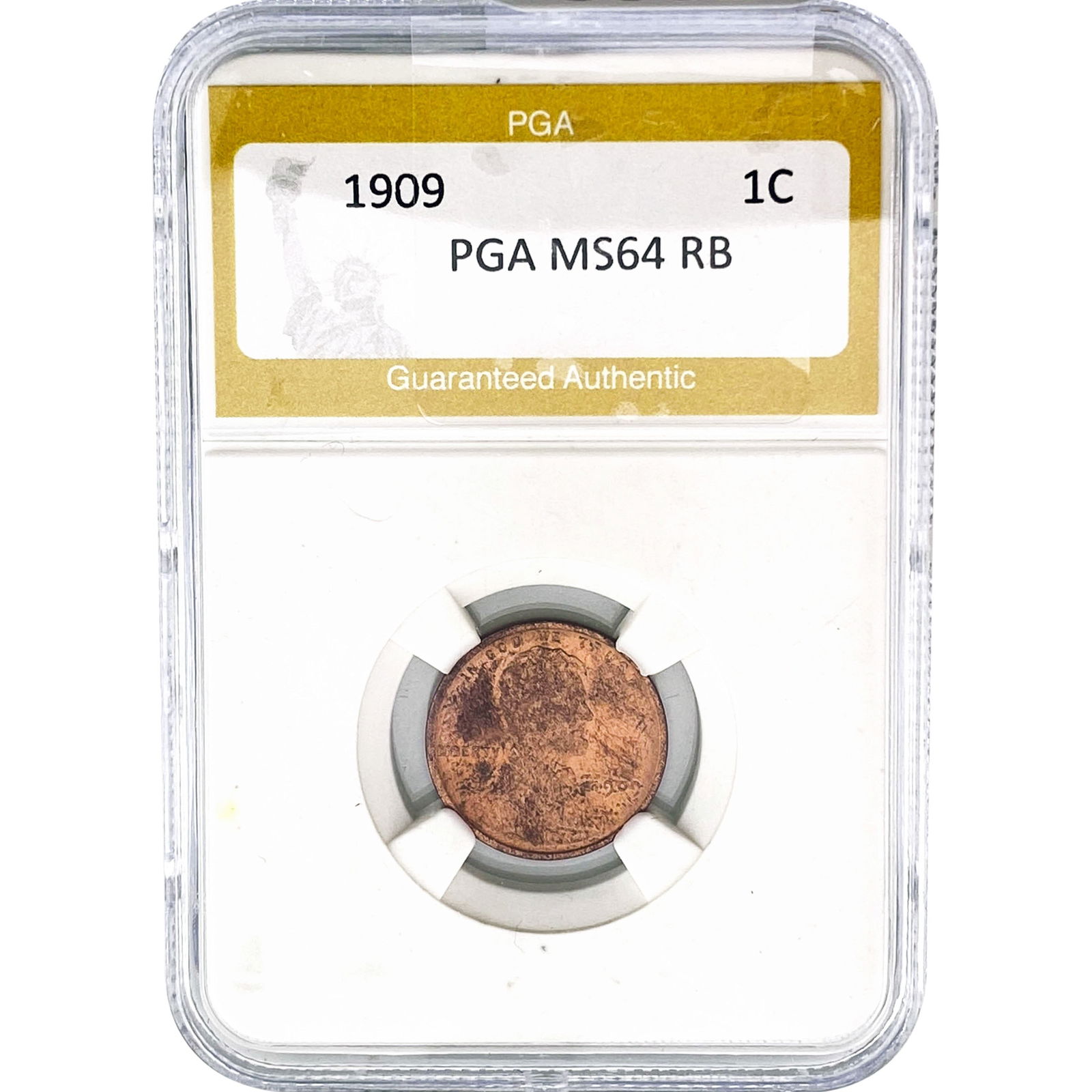 1909 Wheat Cent PGA MS64 RB: 1909 Wheat Cent PGA MS64 RB