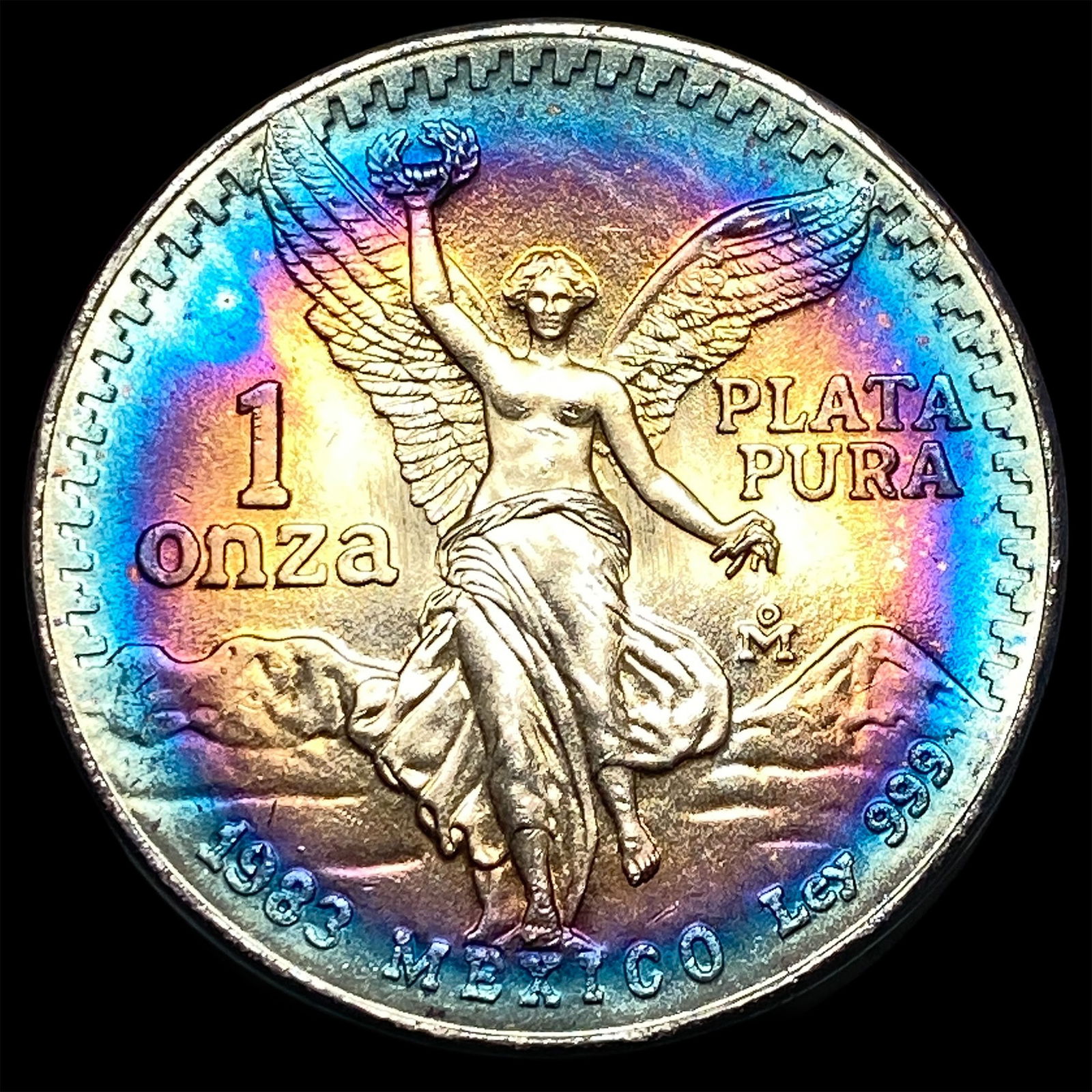 1983 Mexico Silver 1 Onza Libertad SUPERB GEM BU: 1983 Mexico Silver 1 Onza Libertad SUPERB GEM BU