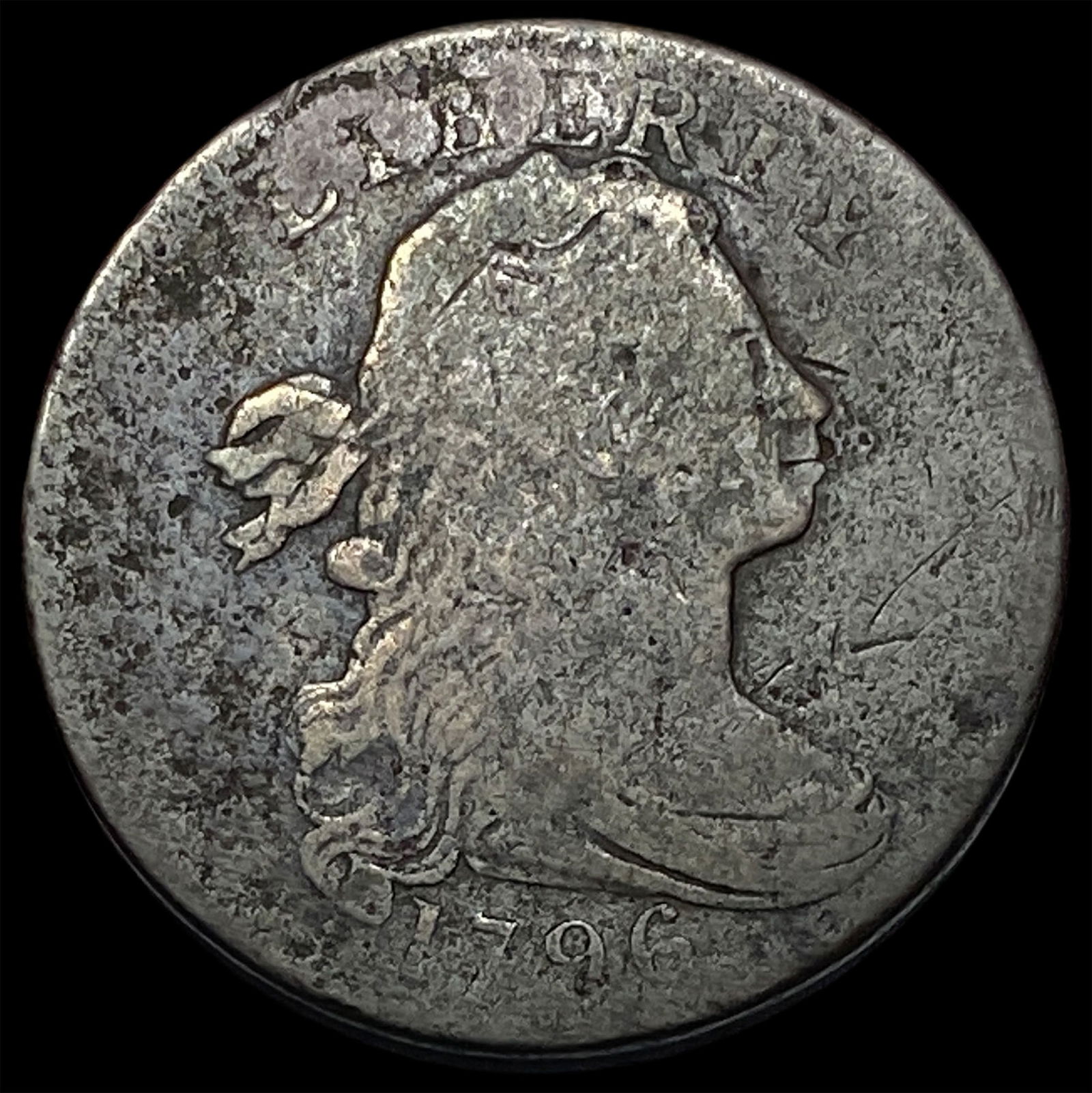 1796 Liberty Cap Large Cent NICELY CIRCULATED: 1796 Liberty Cap Large Cent NICELY CIRCULATED