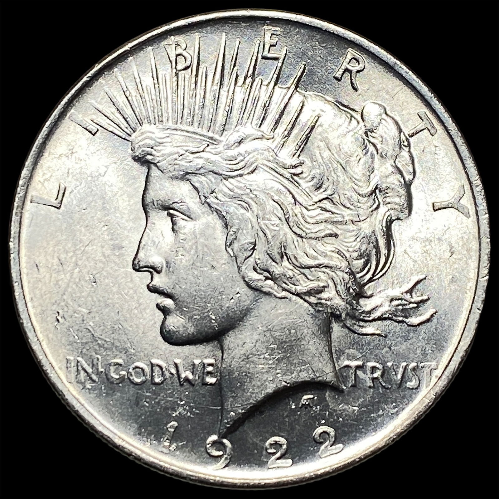 1922 Silver Peace Dollar CHOICE BU (1 of 2)