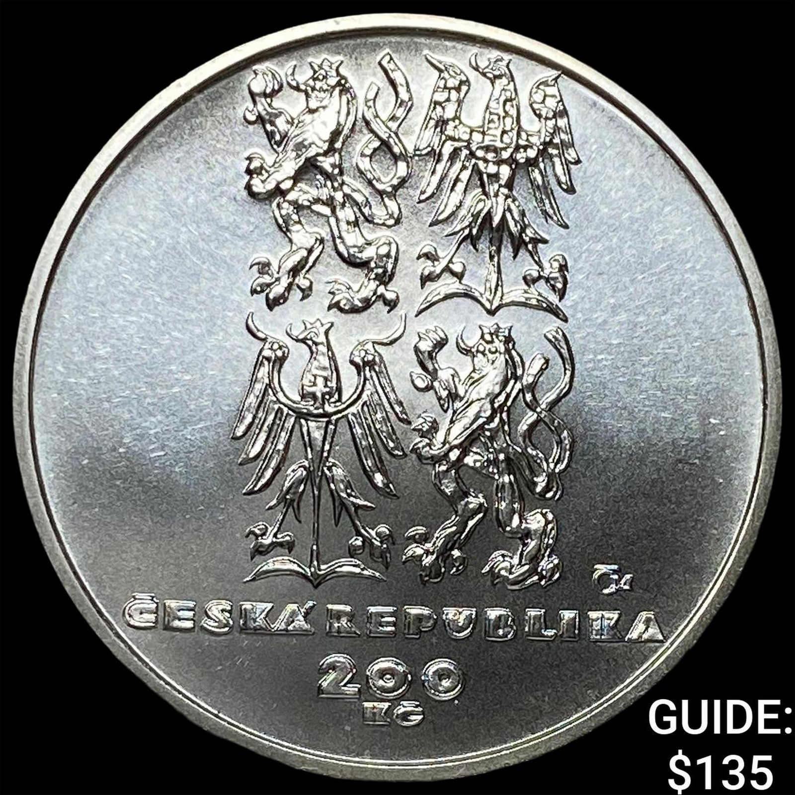 1999 Czechoslovakia Silver 200 Korun UNCIRCULATED (1 of 2)