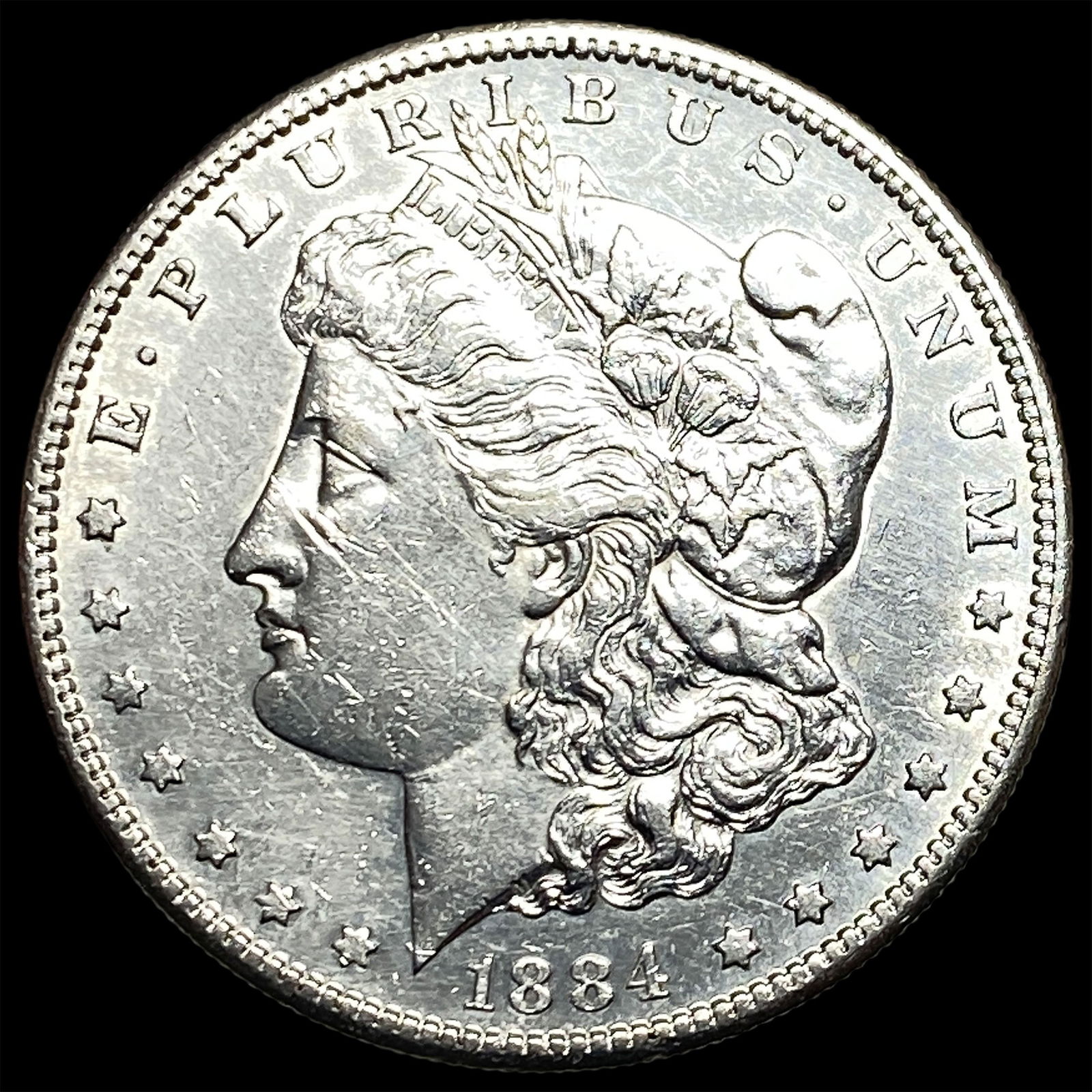 1884-S Silver Morgan Dollar CLOSELY UNCIRCULATED: 1884-S Silver Morgan Dollar CLOSELY UNCIRCULATED