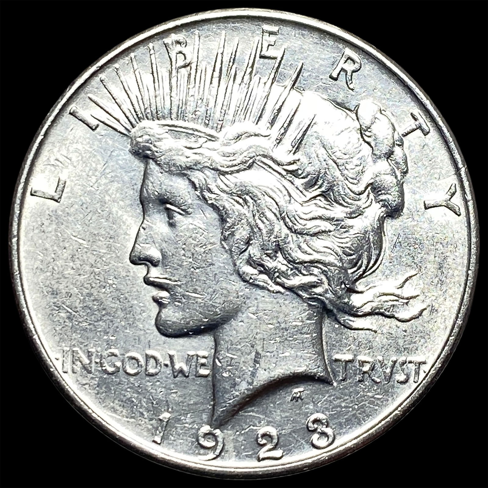 1923 Peace Silver Dollar CLOSELY UNCIRCULATED: 1923 Peace Silver Dollar CLOSELY UNCIRCULATED