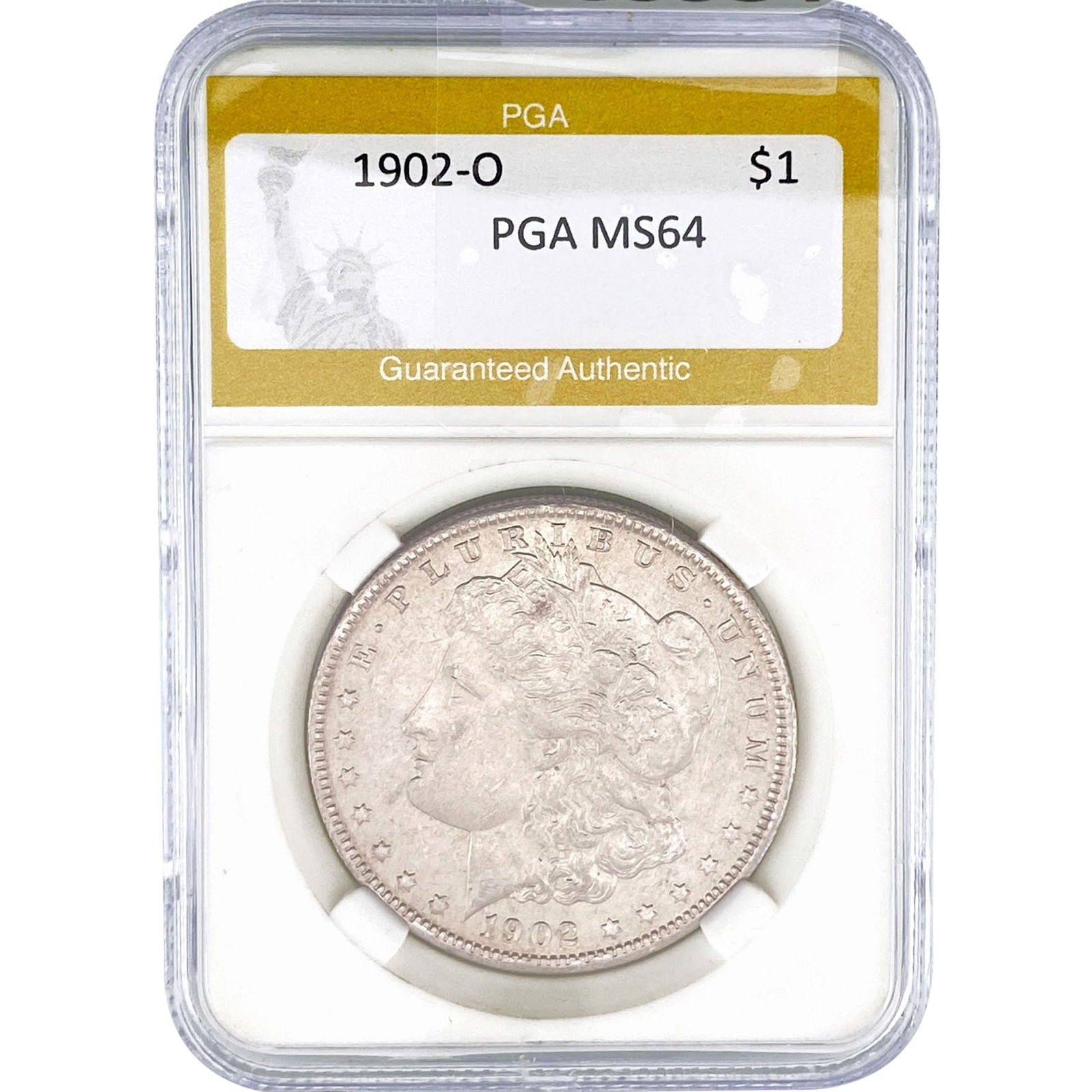 1902-O Morgan Silver Dollar PGA MS64: 1902-O Morgan Silver Dollar PGA MS64