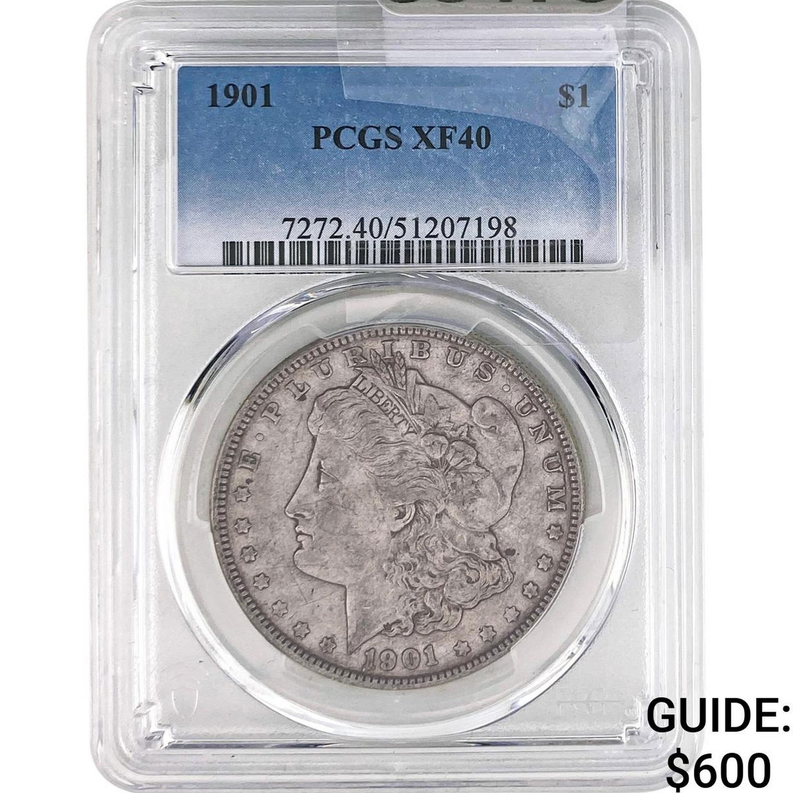 1901 Morgan Silver Dollar PCGS XF40: 1901 Morgan Silver Dollar PCGS XF40