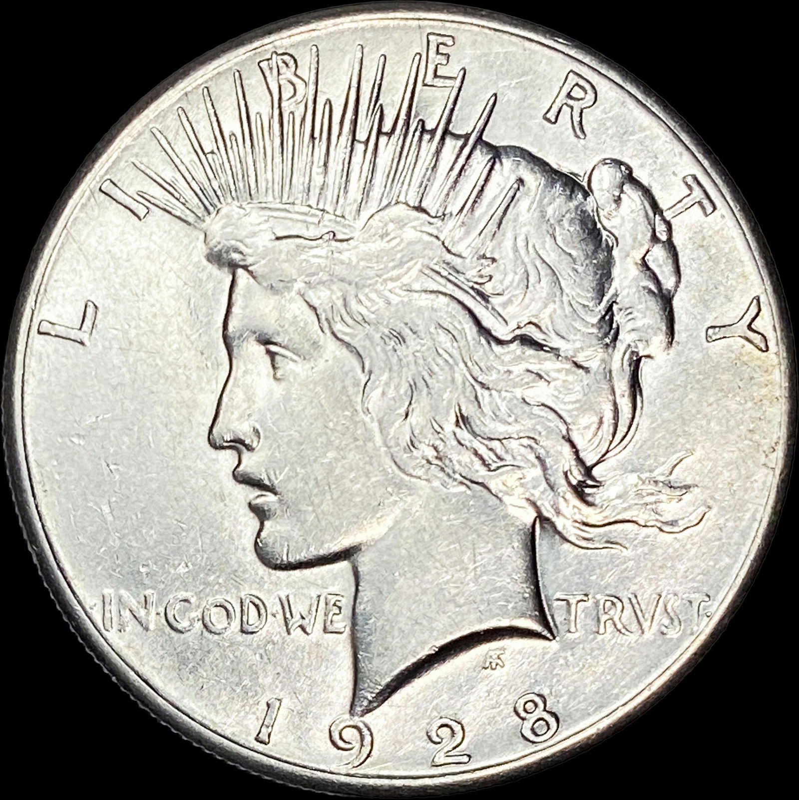 1928 Silver Peace Dollar CLOSELY UNCIRCULATED: 1928 Silver Peace Dollar CLOSELY UNCIRCULATED