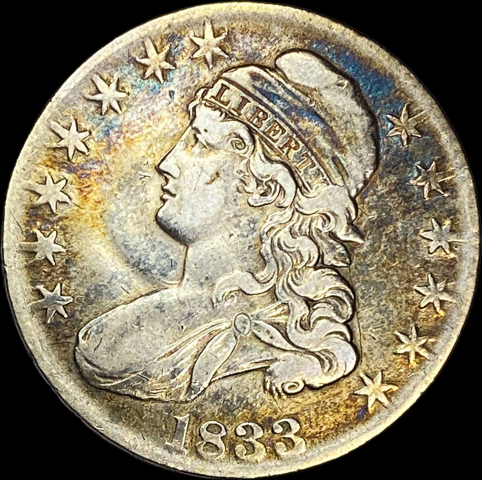 1833 Capped Bust Half Dollar NEARLY UNCIRCULATED (1 of 2)