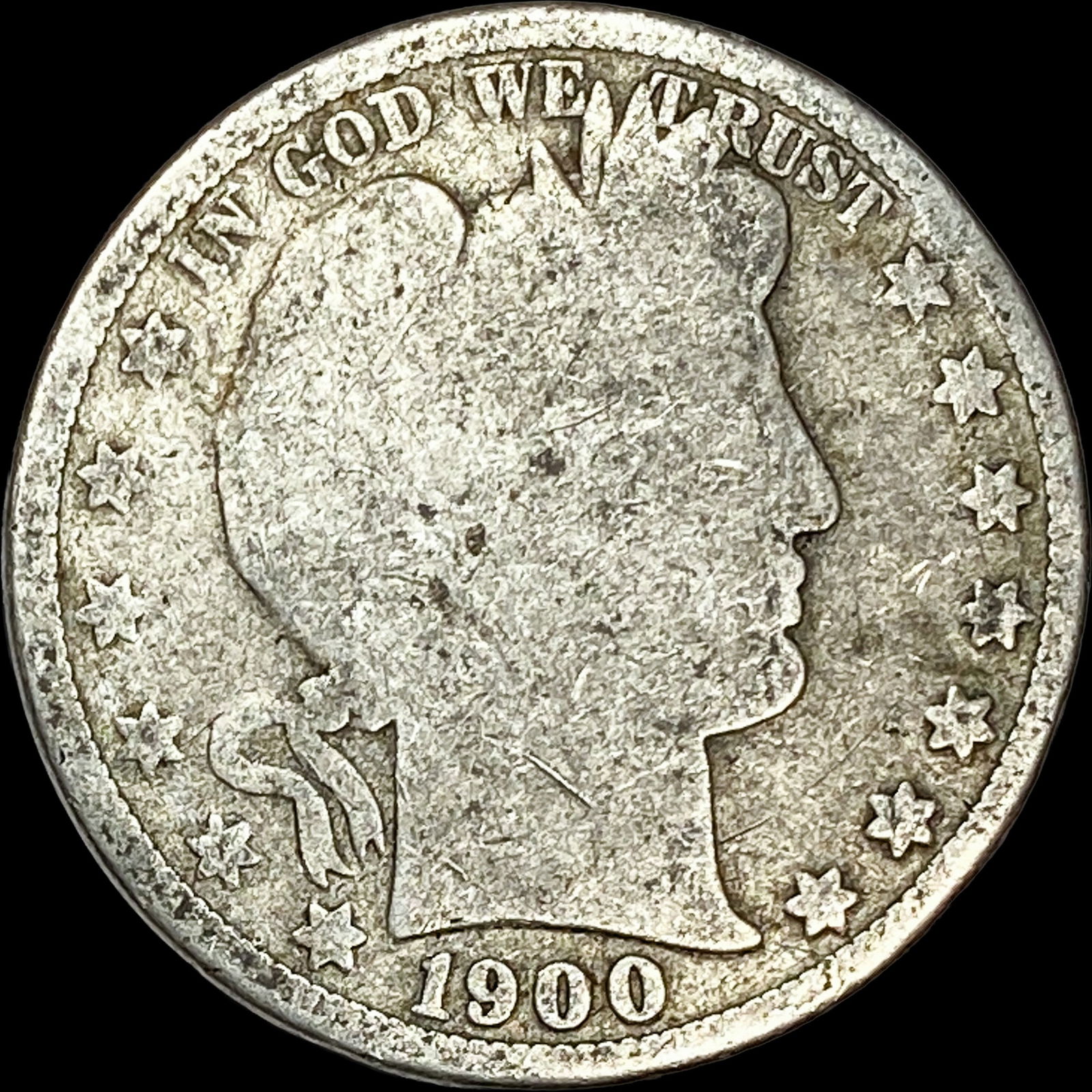 1900 Barber Silver Half Dollar NICELY CIRCULATED (1 of 2)