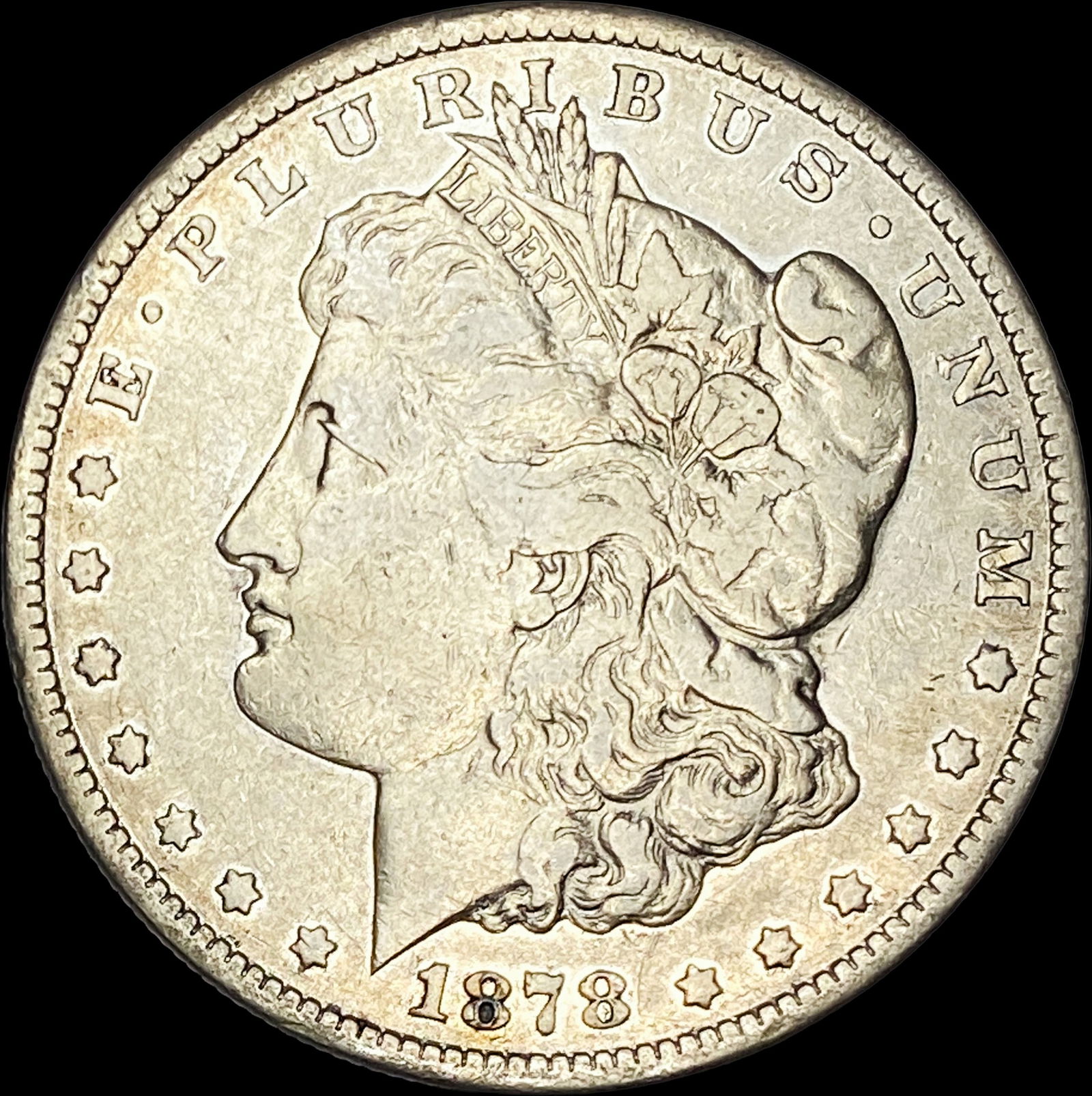 1878-S Silver Morgan Dollar NEARLY UNCIRCULATED: 1878-S Silver Morgan Dollar NEARLY UNCIRCULATED