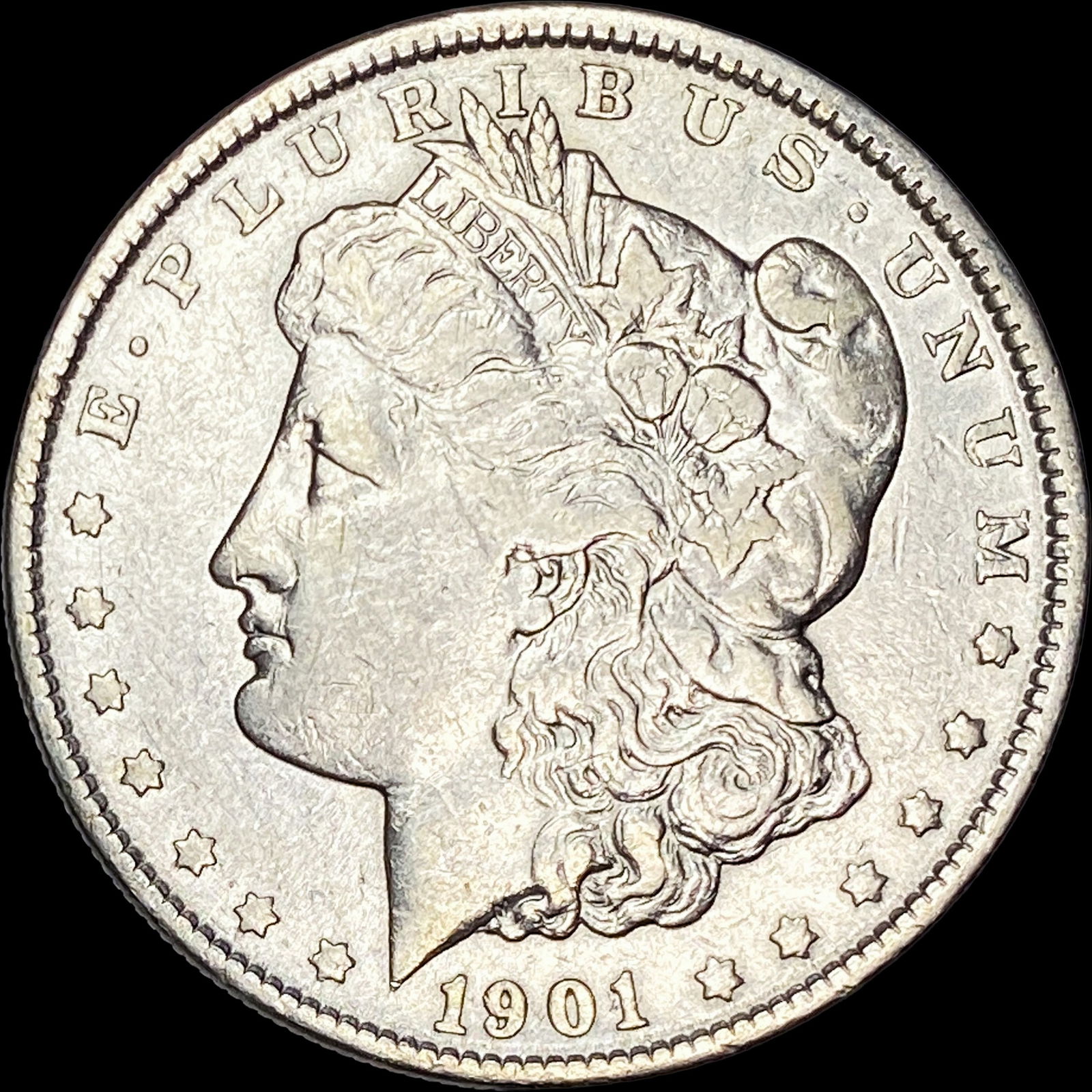 1901-S Silver Morgan Dollar NEARLY UNCIRCULATED (1 of 2)