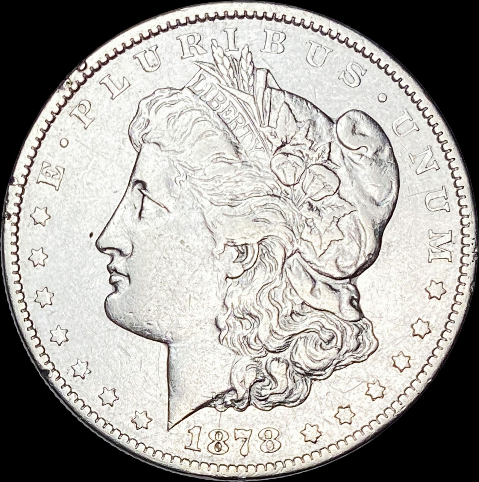 1878 Silver Morgan Dollar NEARLY UNCIRCULATED: 1878 Silver Morgan Dollar NEARLY UNCIRCULATED