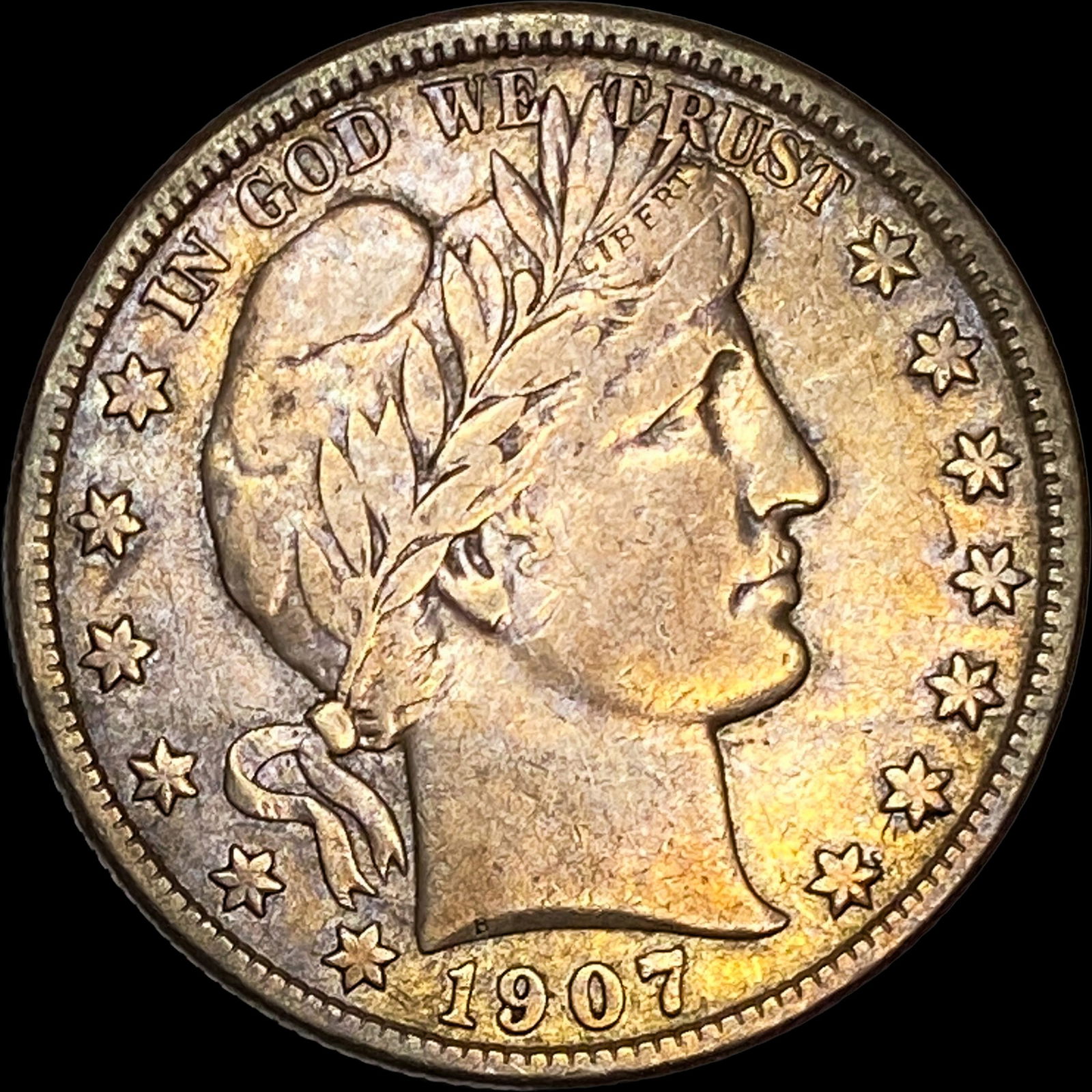 1907-S Silver Barber Half Dollar NEARLY UNCIRCULATED (1 of 2)