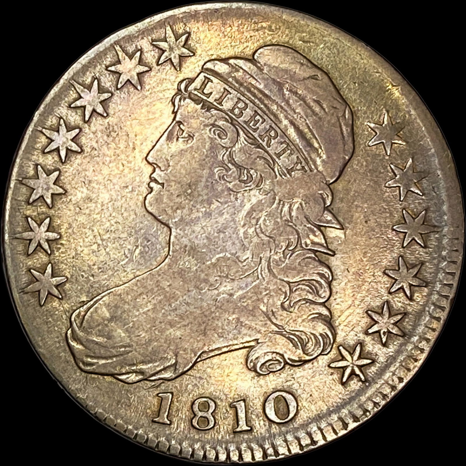 1810 Capped Bust Half Dollar NEARLY UNCIRCULATED: 1810 Capped Bust Half Dollar NEARLY UNCIRCULATED