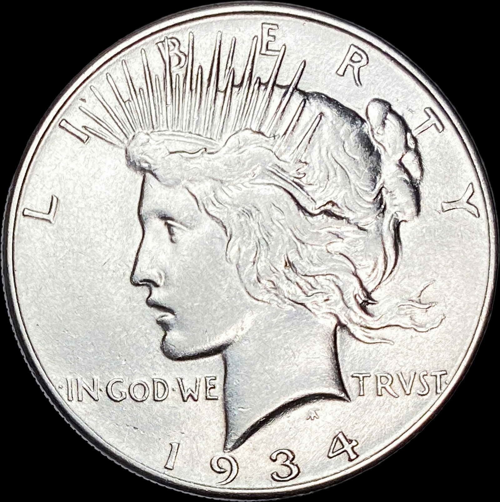 1934 Silver Peace Dollar CLOSELY UNCIRCULATED: 1934 Silver Peace Dollar CLOSELY UNCIRCULATED