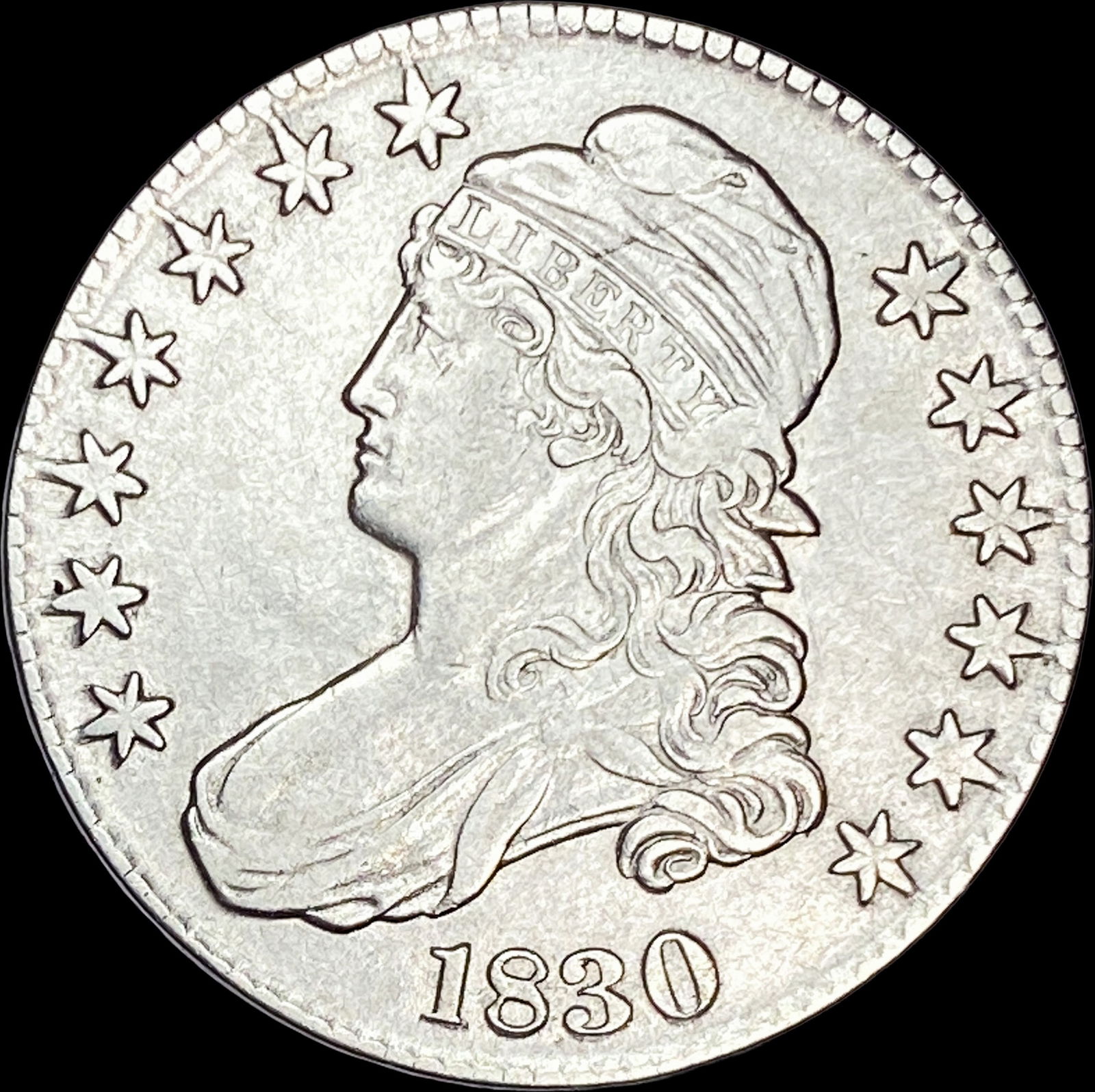 1830 Capped Bust Half Dollar CLOSELY UNCIRCULATED (1 of 2)