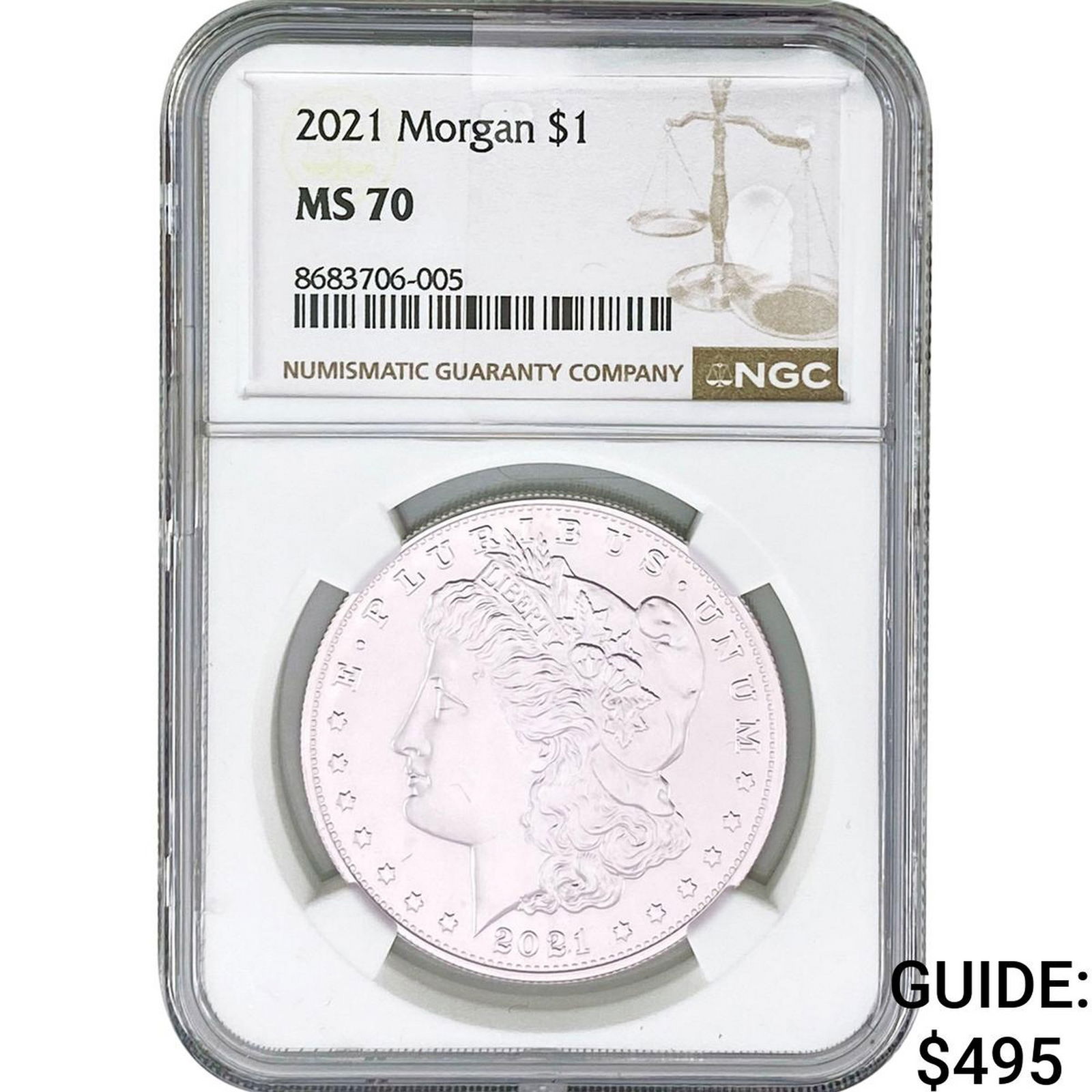 2021 Morgan Silver Dollar NGC MS70: 2021 Morgan Silver Dollar NGC MS70