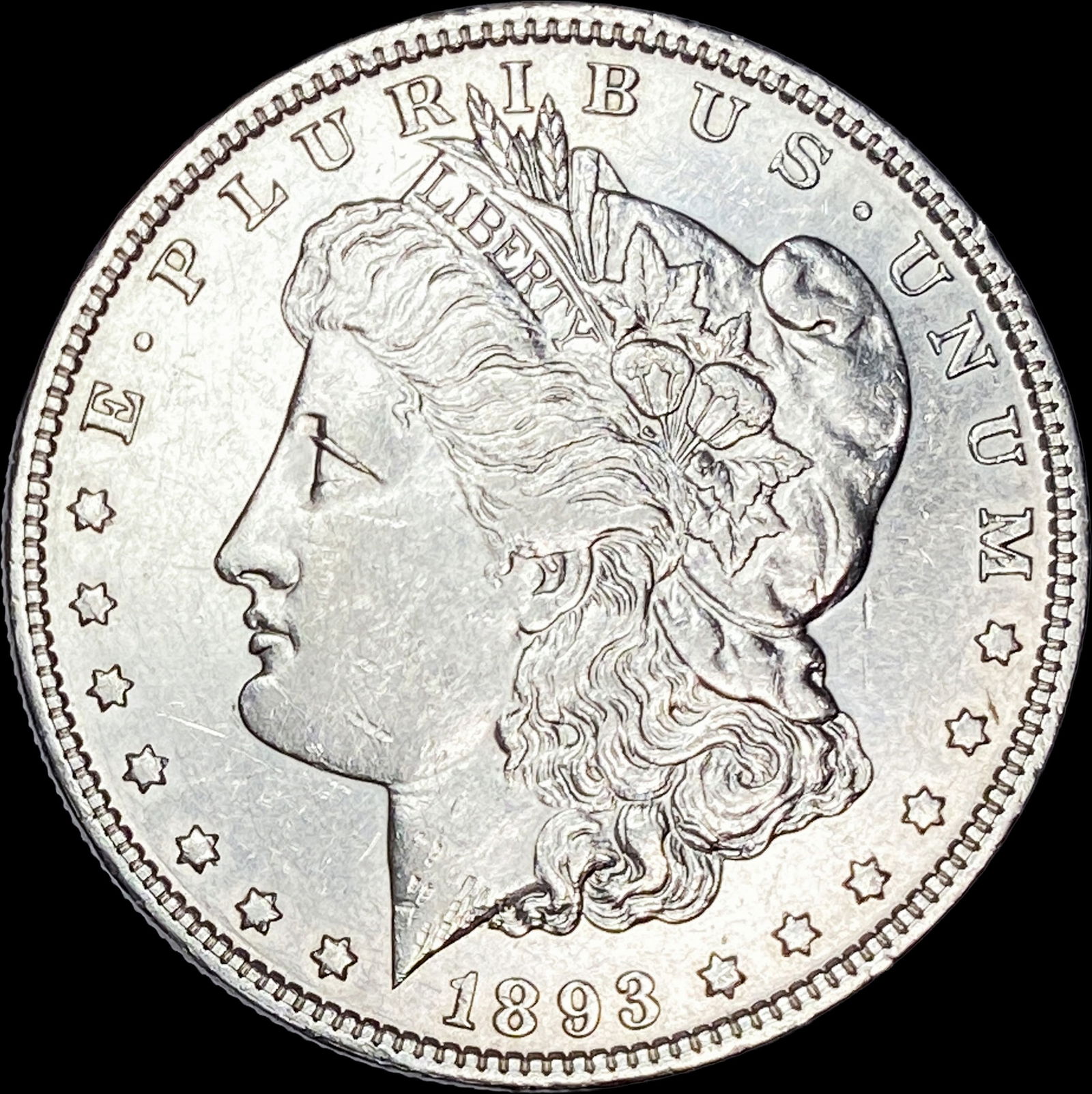 1893-S Silver Morgan Dollar CLOSELY UNCIRCULATED: 1893-S Silver Morgan Dollar CLOSELY UNCIRCULATED