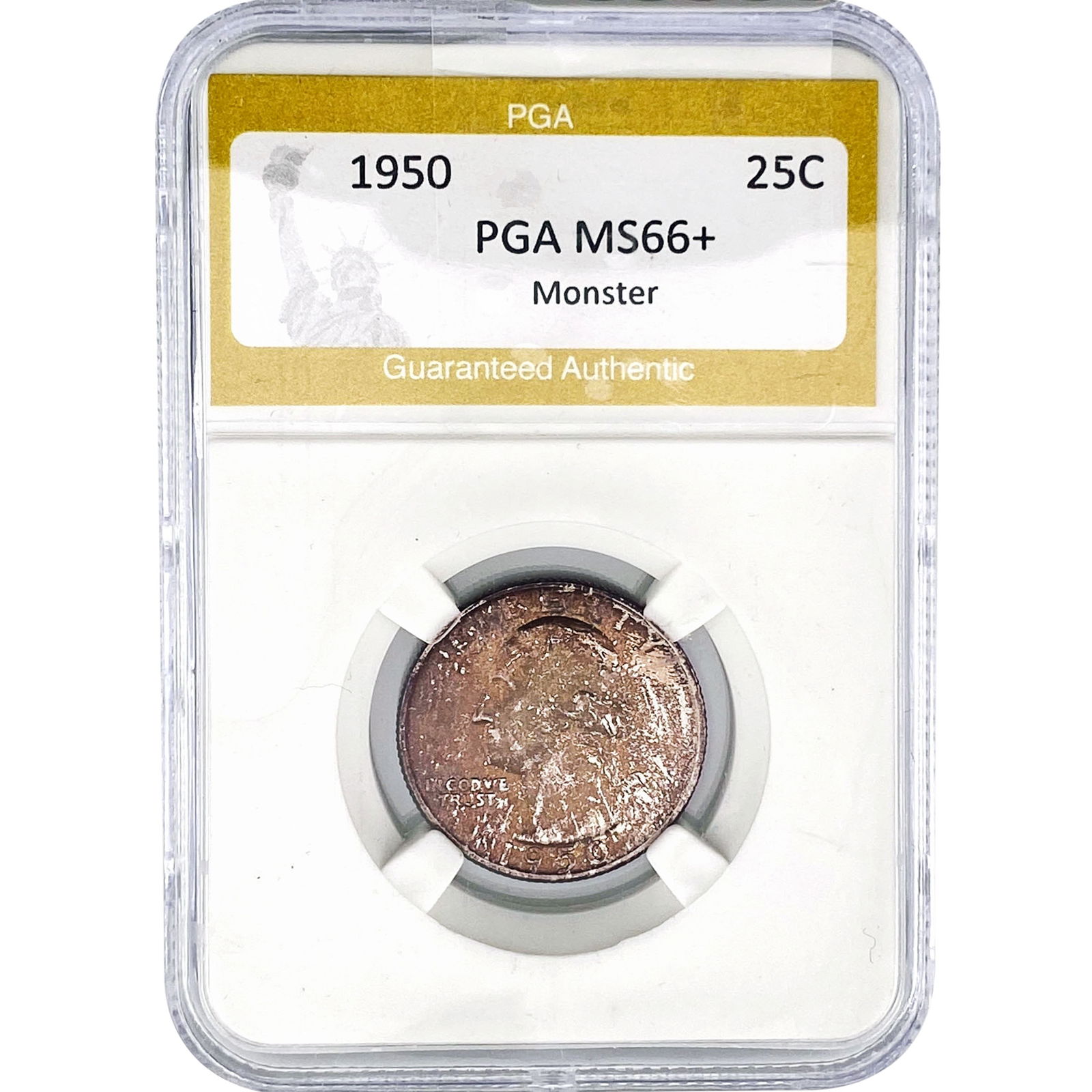 1950 Washington Silver Quarter PGA MS66+ Monster: 1950 Washington Silver Quarter PGA MS66+ Monster