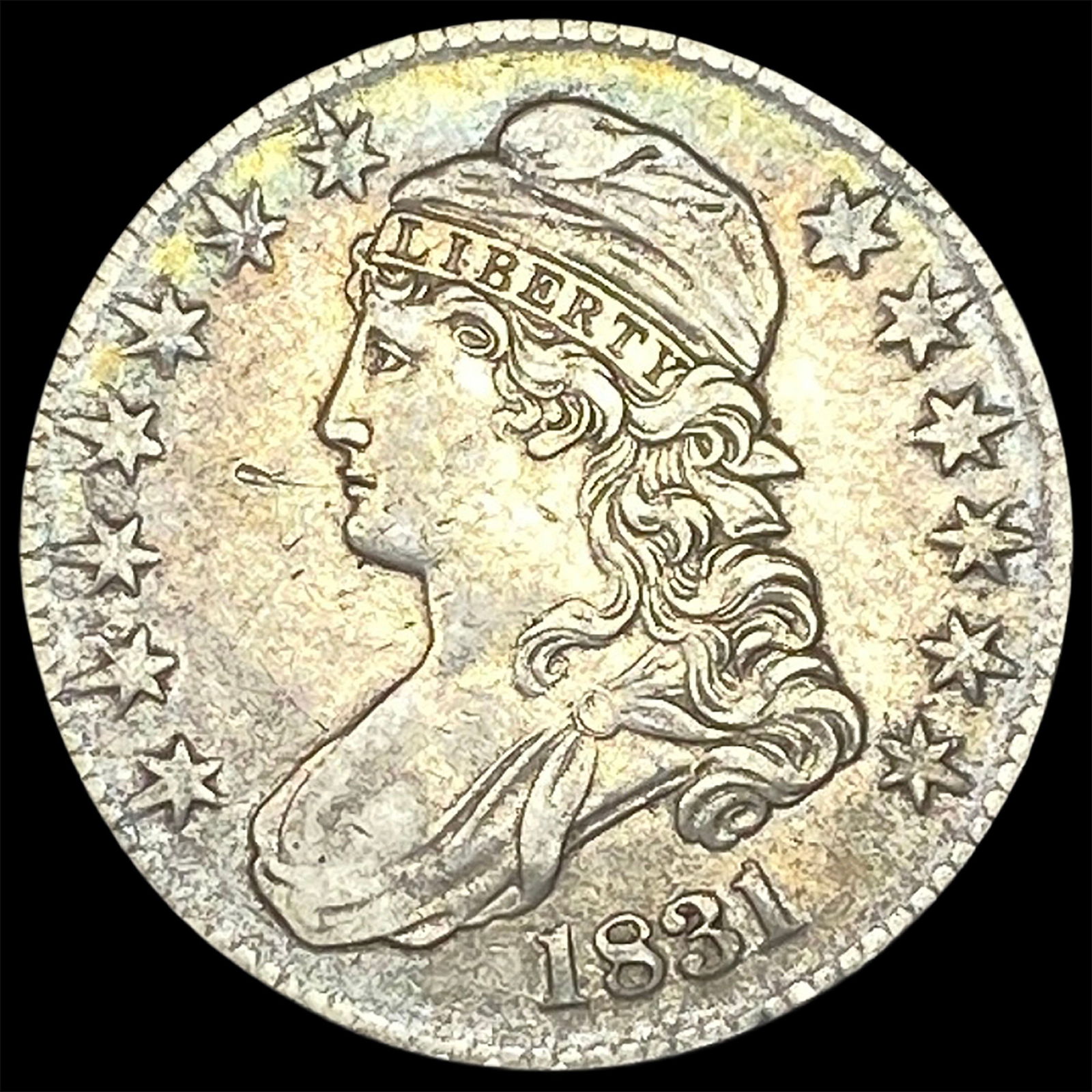 1831 Capped Bust Half Dollar CLOSELY UNCIRCULATED: 1831 Capped Bust Half Dollar CLOSELY UNCIRCULATED