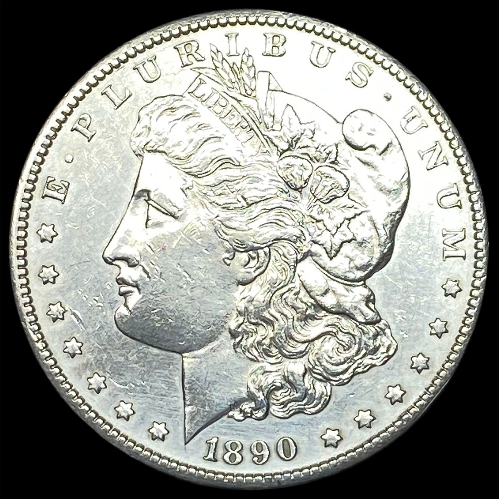 1890-S Silver Morgan Dollar CLOSELY UNCIRCULATED: 1890-S Silver Morgan Dollar CLOSELY UNCIRCULATED