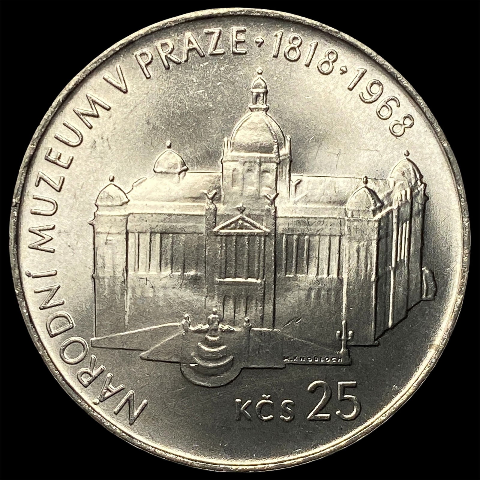 1968 Czechoslovakia Silver 25 Korun UNCIRCULATED (1 of 2)