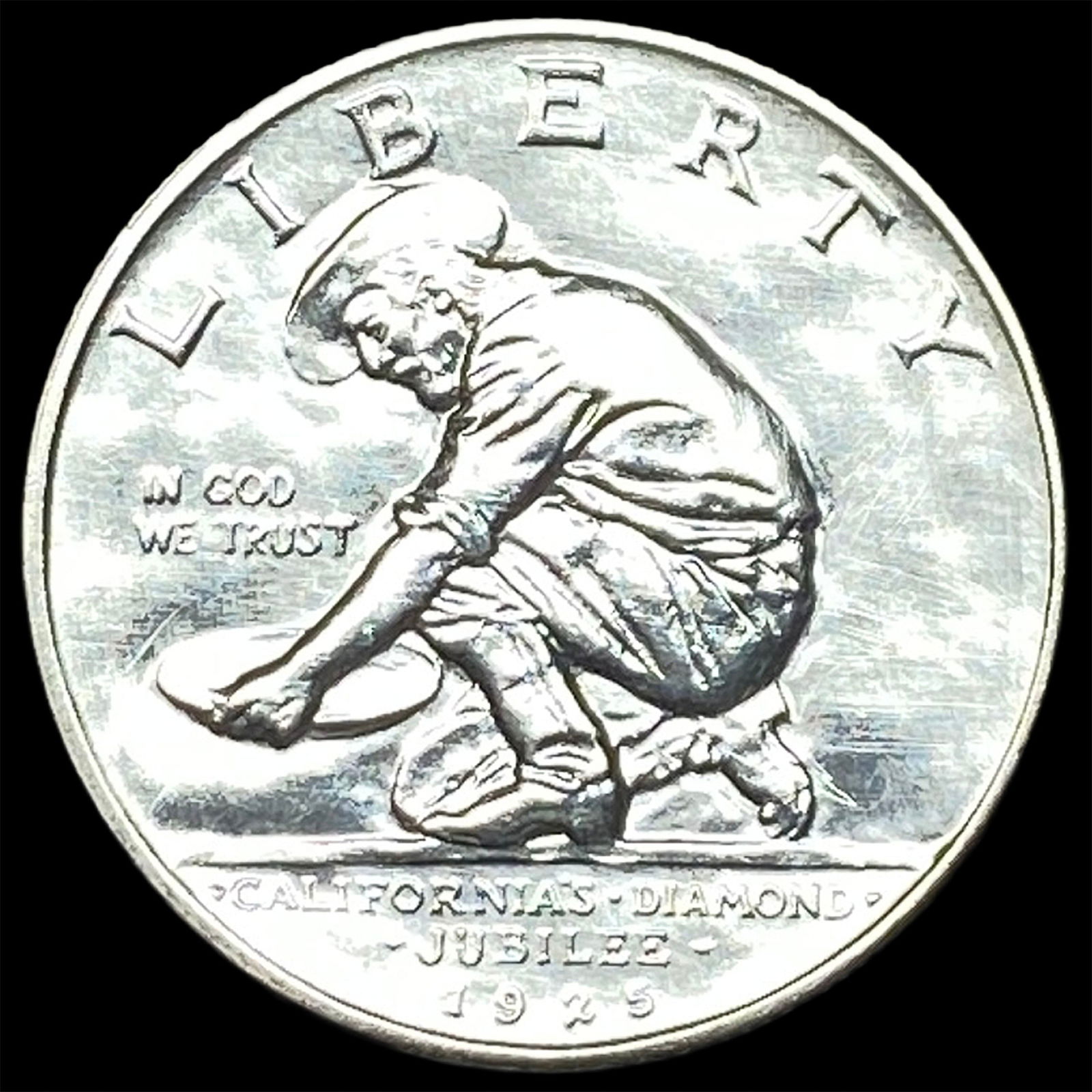 1949 Silver California Diamond Jubilee Half Dollar CLOSELY UNCIRCULATED: 1949 Silver California Diamond Jubilee Half Dollar CLOSELY UNCIRCULATED