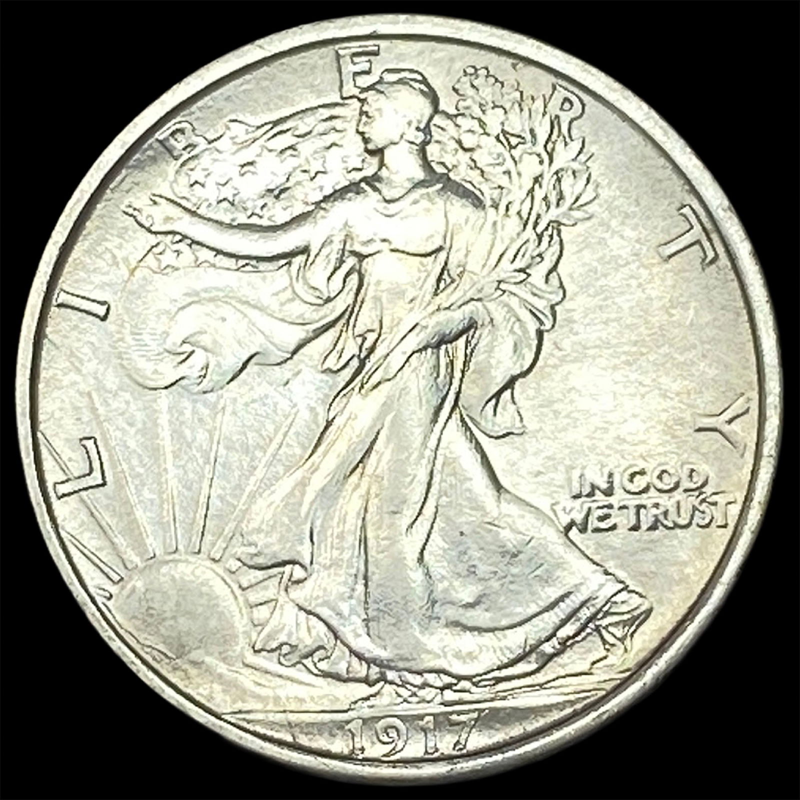 1917-S Silver Walking Liberty Half Dollar HIGH GRADE: 1917-S Silver Walking Liberty Half Dollar HIGH GRADE
