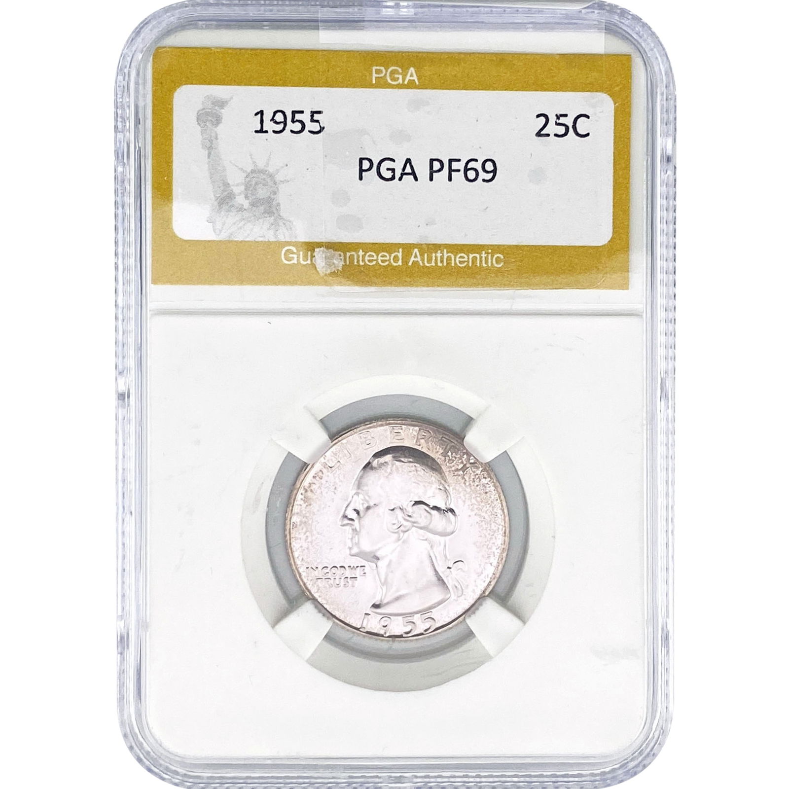 1955 Washington Silver Quarter PGA PF69 (1 of 2)