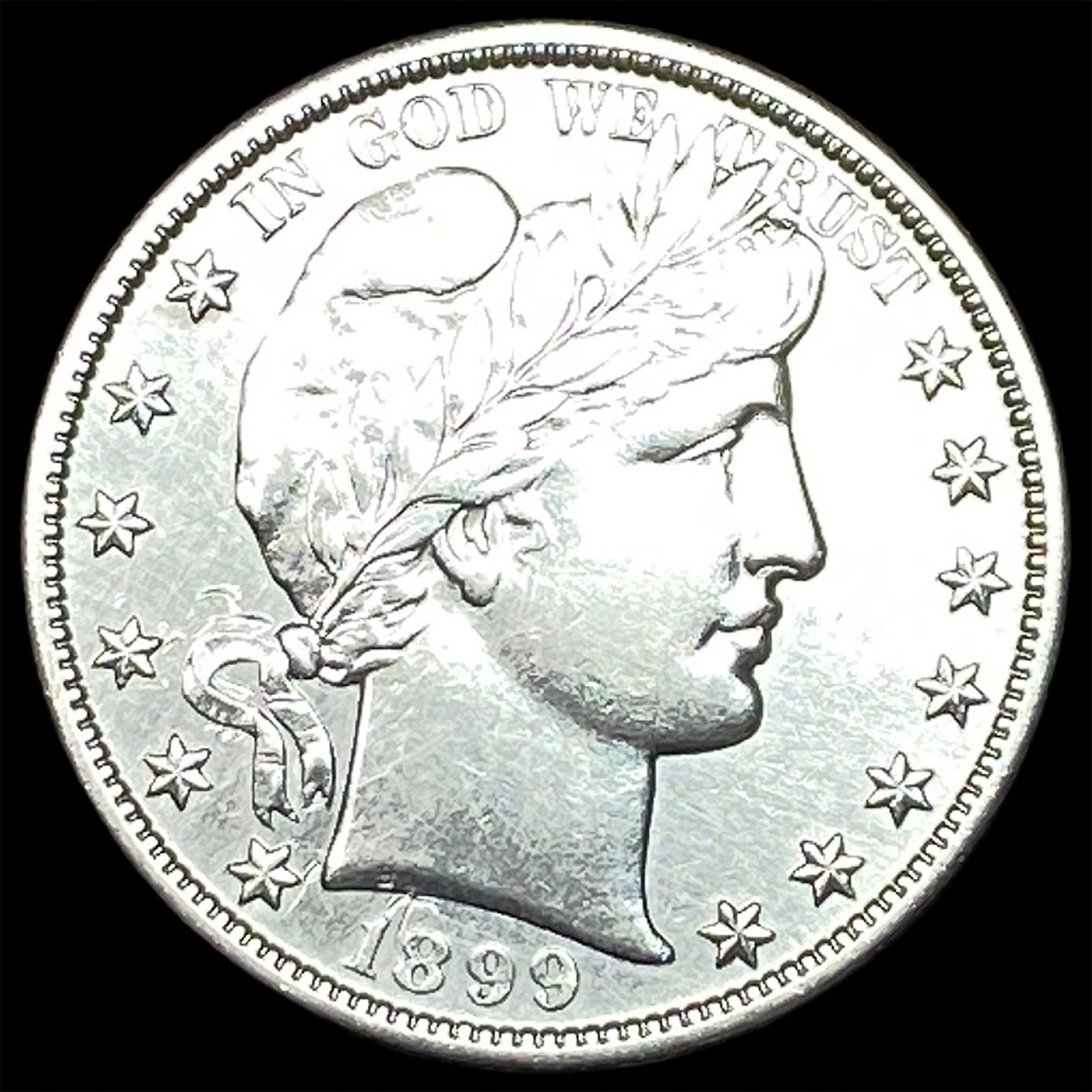 1899-S Silver Barber Half Dollar CLOSELY UNCIRCULATED (1 of 2)