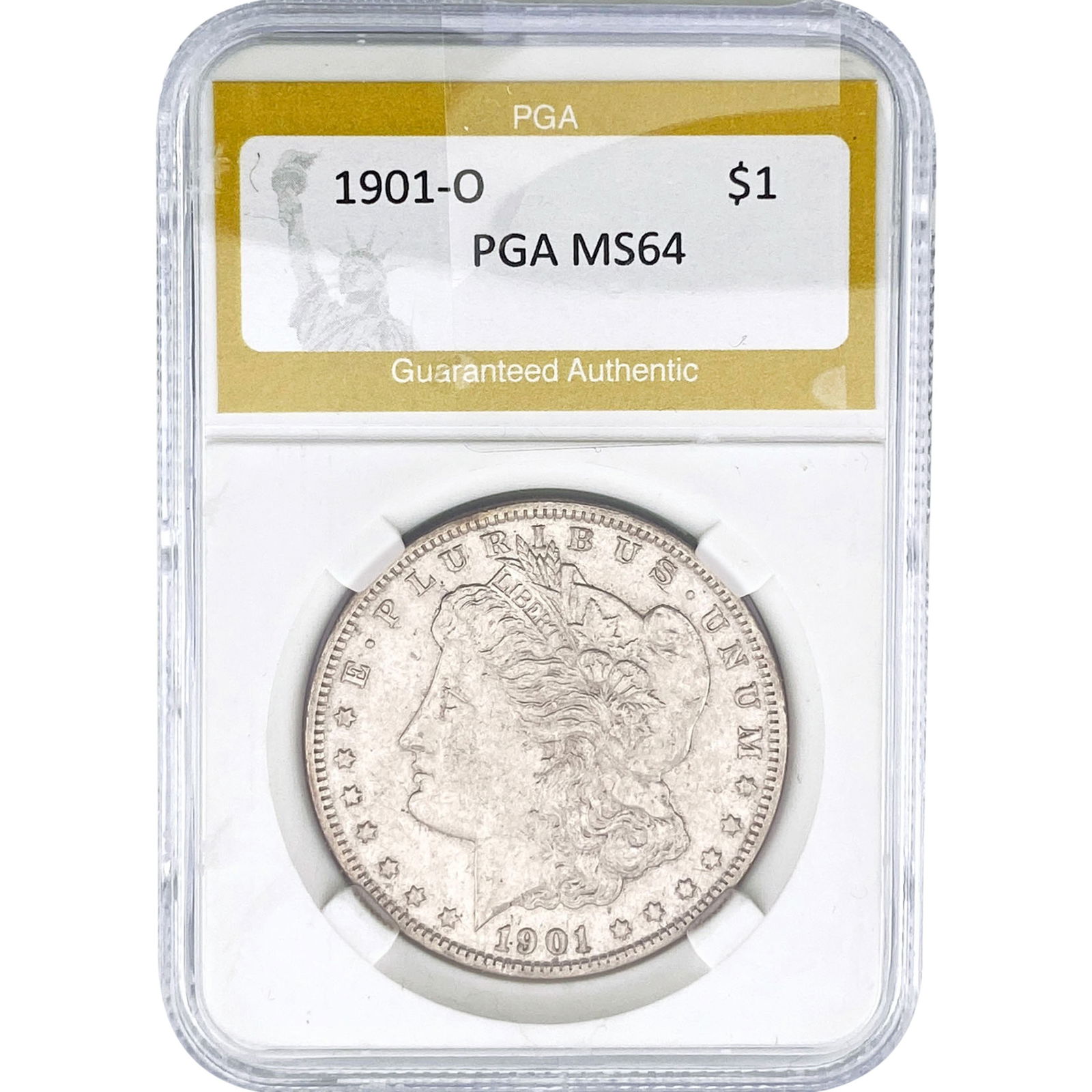 1901-O Morgan Silver Dollar PCG MS64: 1901-O Morgan Silver Dollar PCG MS64