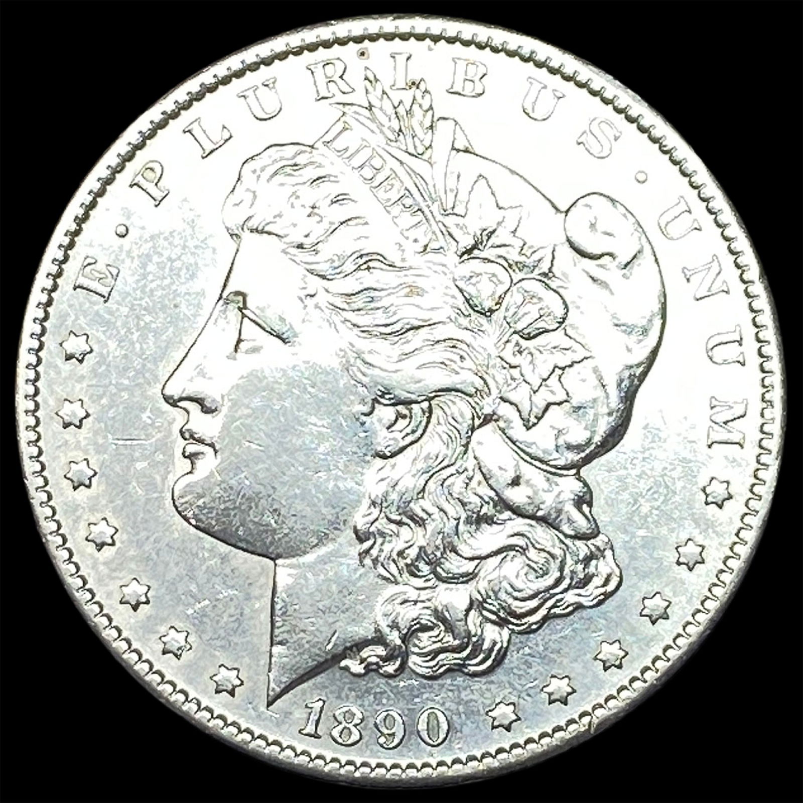 1890-S Silver Morgan Dollar CLOSELY UNCIRCULATED: 1890-S Silver Morgan Dollar CLOSELY UNCIRCULATED