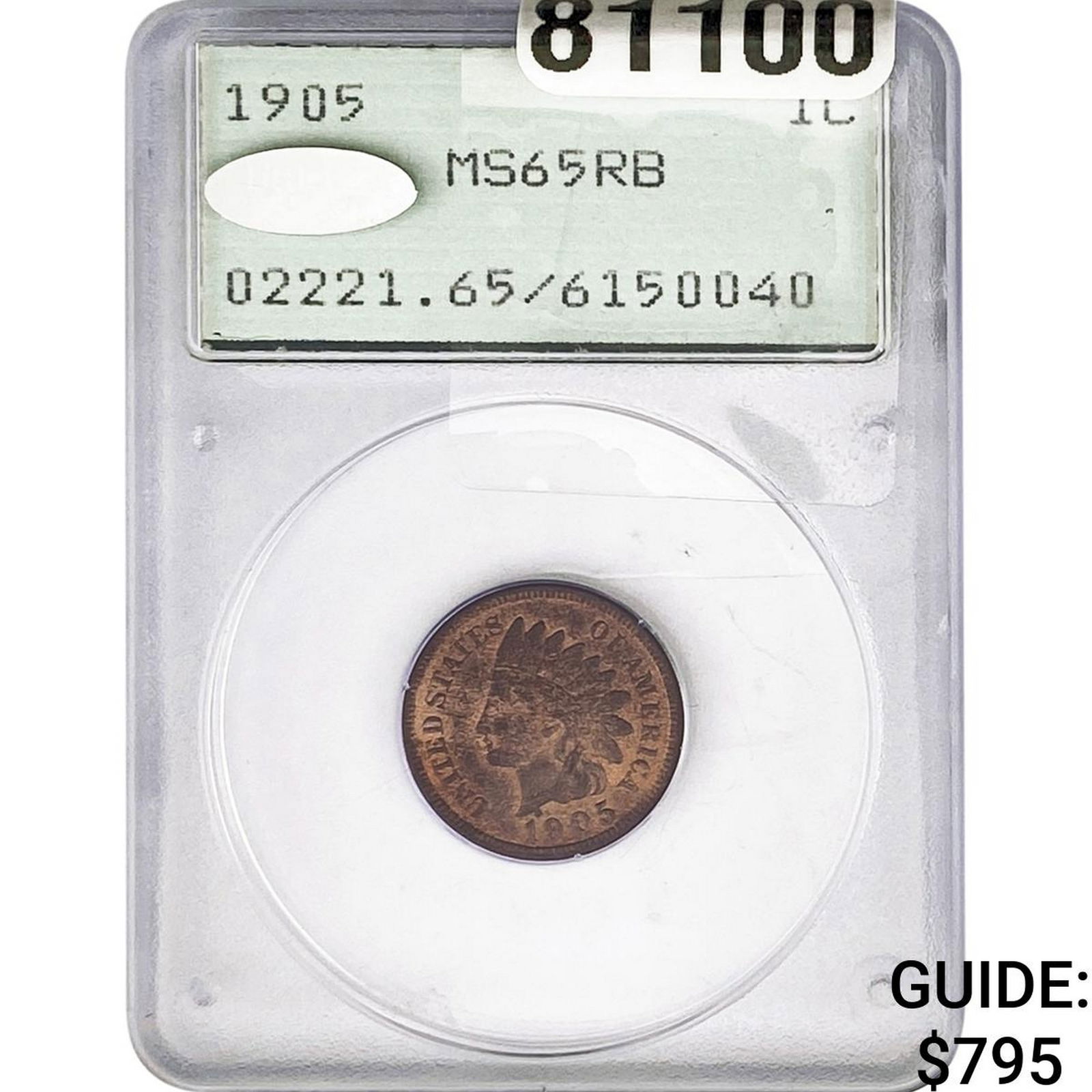 1905 Indian Head Cent PCGS MS65 RB (1 of 2)