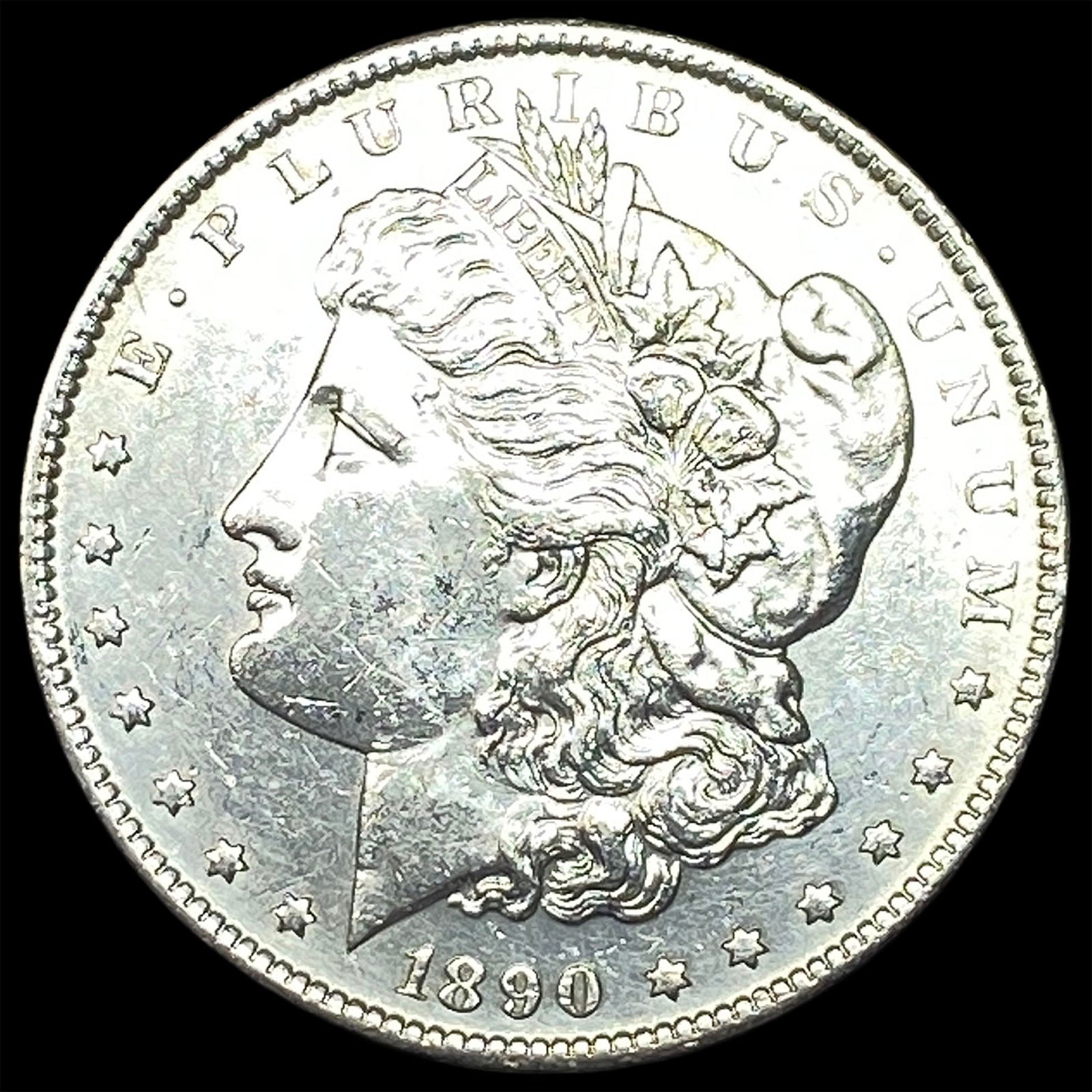 1890 Silver Morgan Dollar CLOSELY UNCIRCULATED: 1890 Silver Morgan Dollar CLOSELY UNCIRCULATED