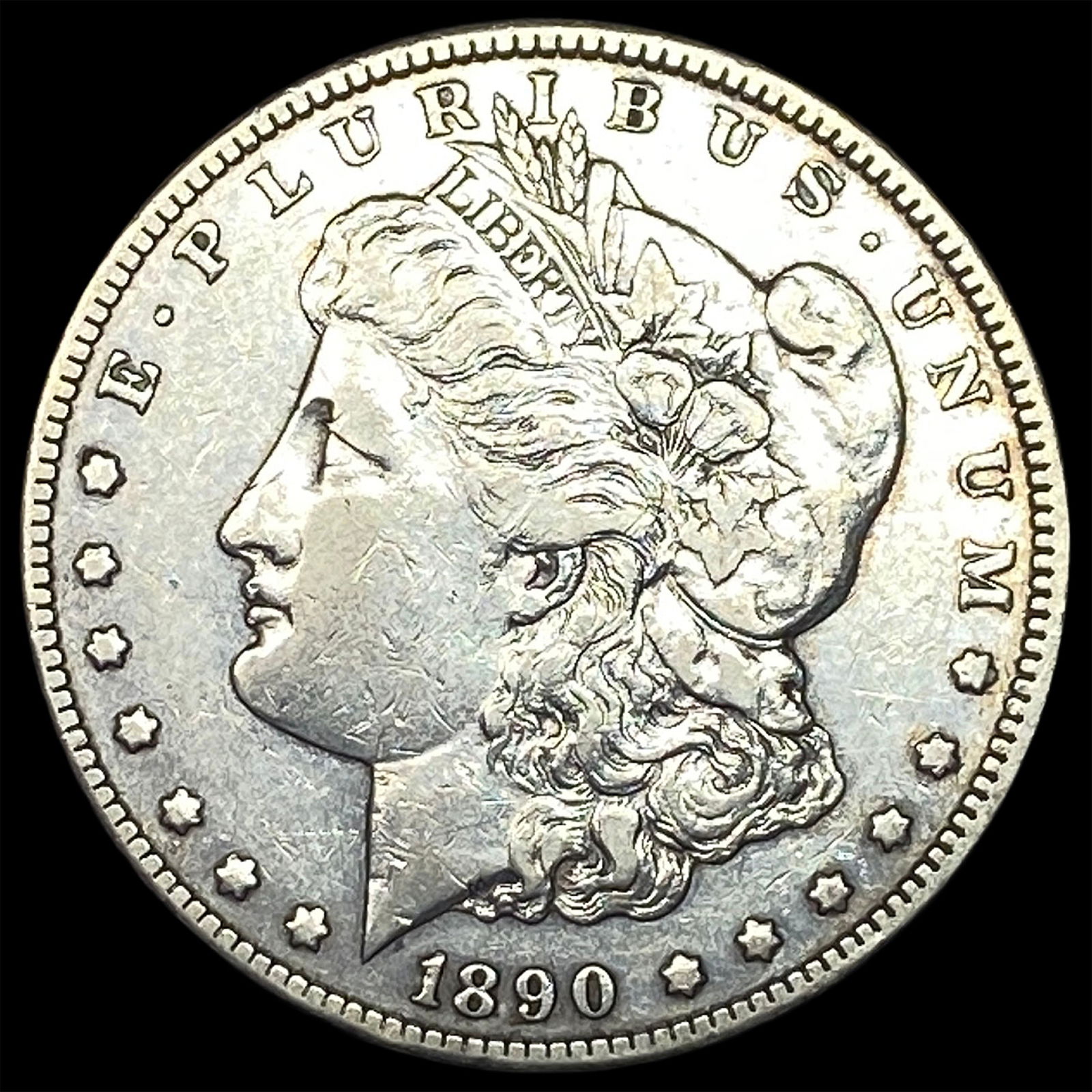 1890-CC Silver Morgan Dollar NEARLY UNCIRCULATED: 1890-CC Silver Morgan Dollar NEARLY UNCIRCULATED