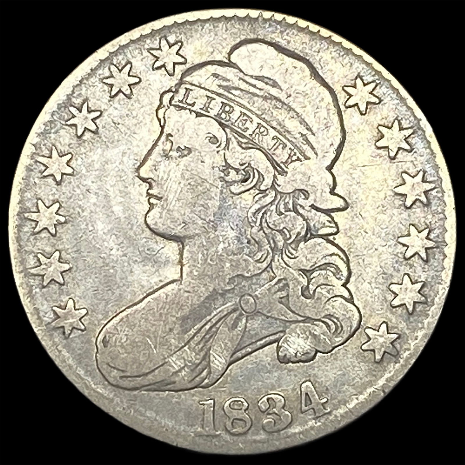 1834 Capped Bust Half Dollar ABOUT UNCIRCULATED (1 of 2)