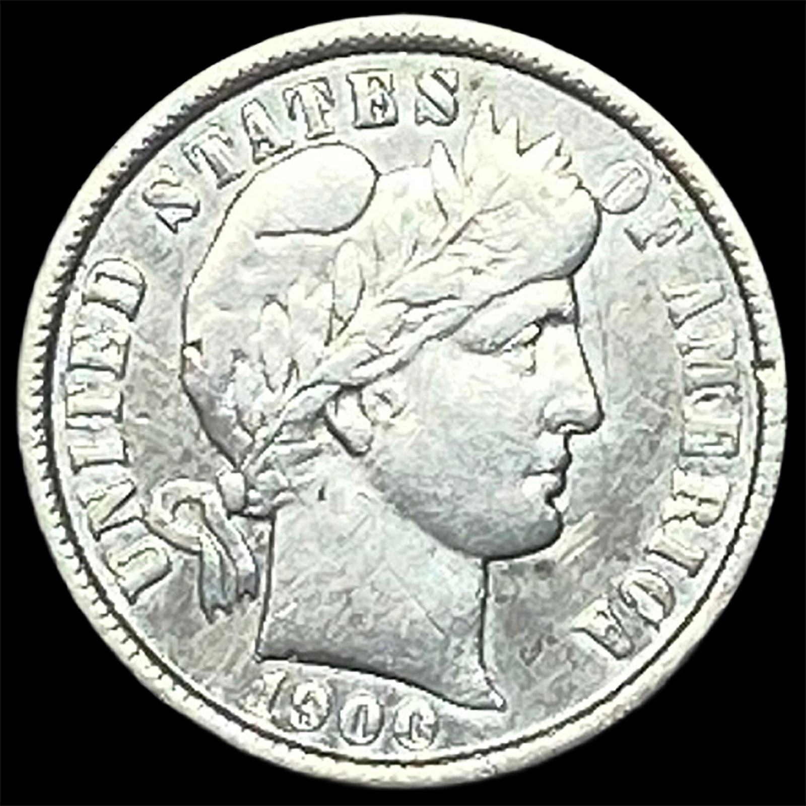 1903 Barber Dime NEARLY UNCIRCULATED (1 of 2)