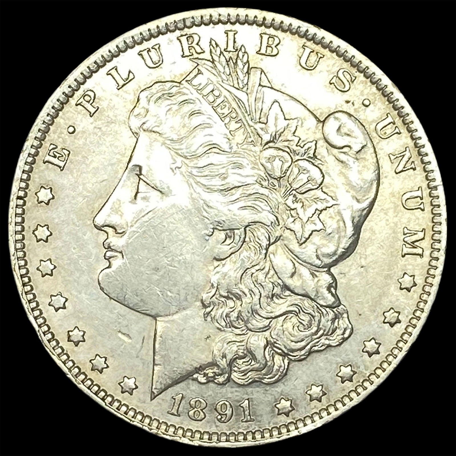 1891 Morgan Silver Dollar CLOSELY UNCIRCULATED: 1891 Morgan Silver Dollar CLOSELY UNCIRCULATED