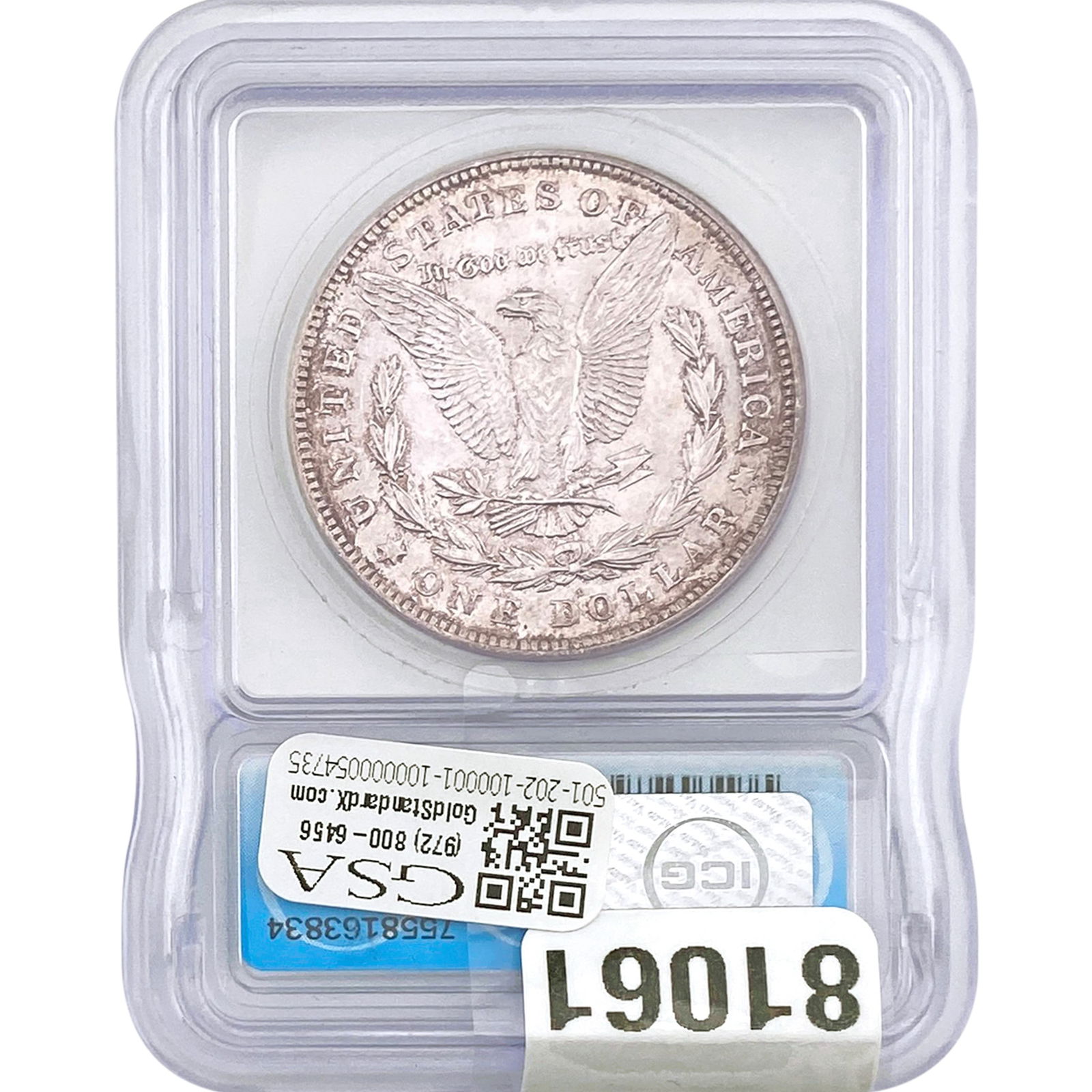 1921-D Morgan Silver Dollar ICG MS65 - 2
