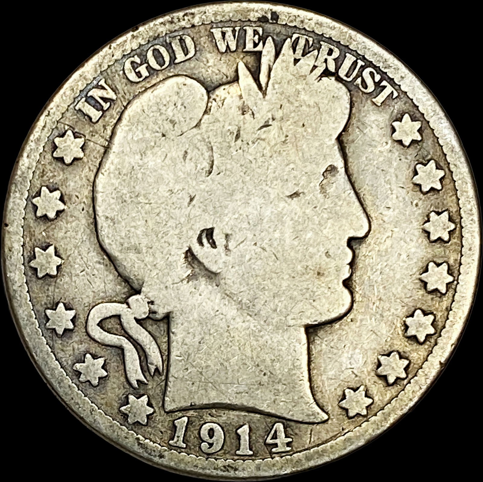 1914 Barber Half Dollar NICELY CIRCULATED (1 of 2)