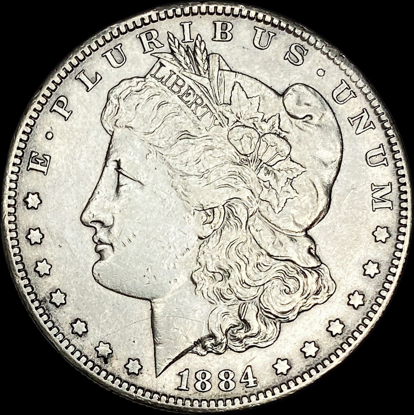 1884-CC Silver Morgan Dollar NEARLY UNCIRCULATED: 1884-CC Silver Morgan Dollar NEARLY UNCIRCULATED