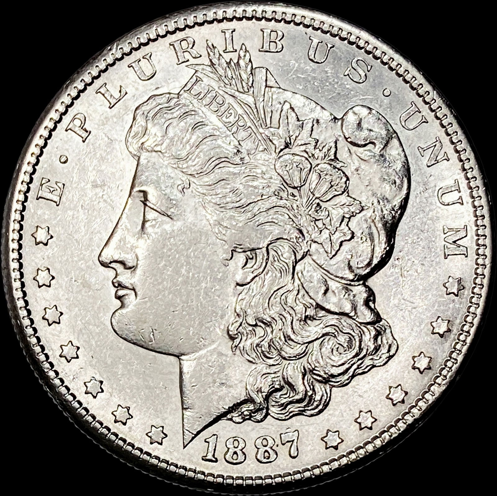 1887-S Silver Morgan Dollar CLOSELY UNCIRCULATED: 1887-S Silver Morgan Dollar CLOSELY UNCIRCULATED