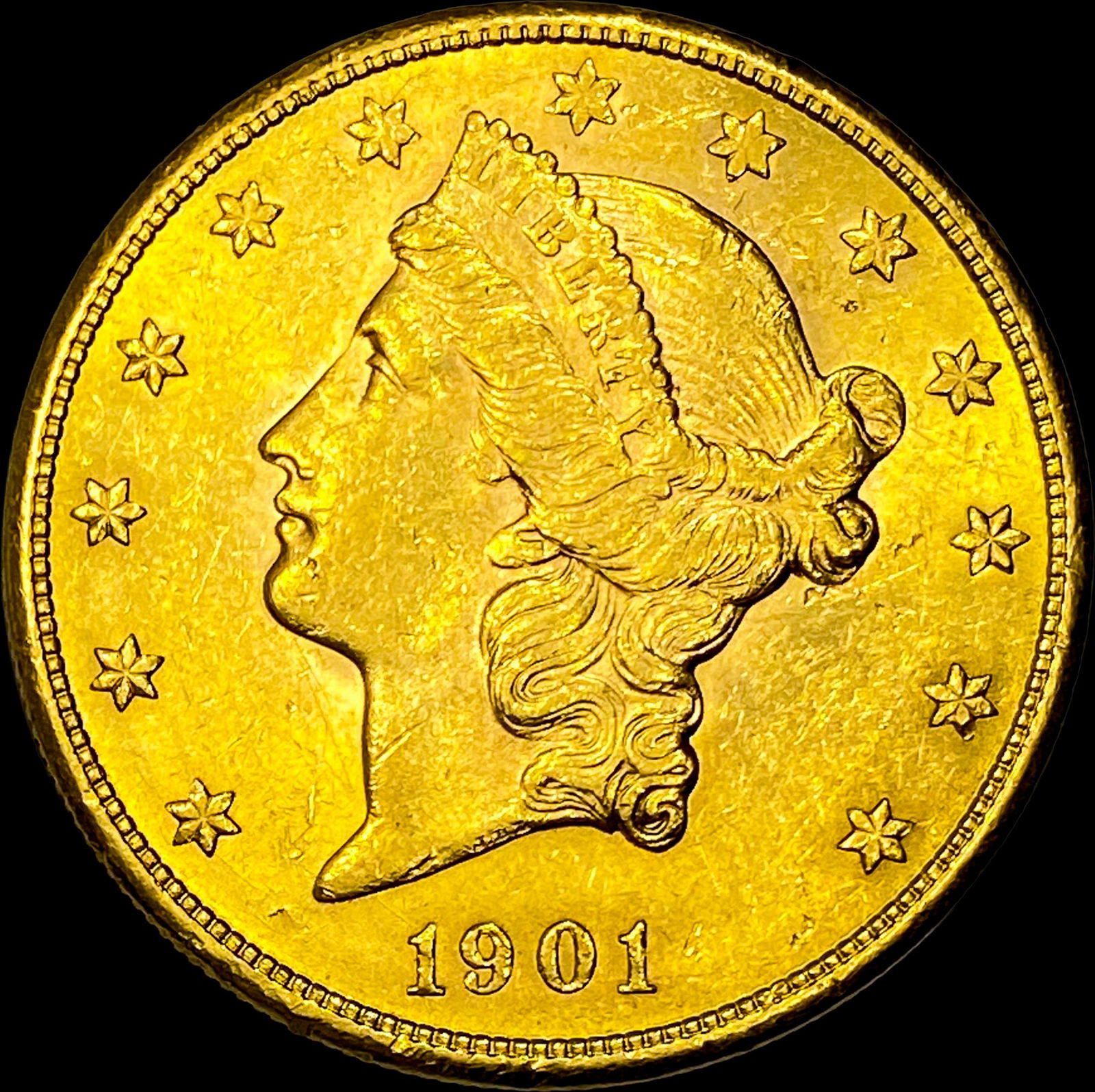 1901-S Gold $20 Liberty Head Double Eagle UNCIRCULATED (1 of 2)